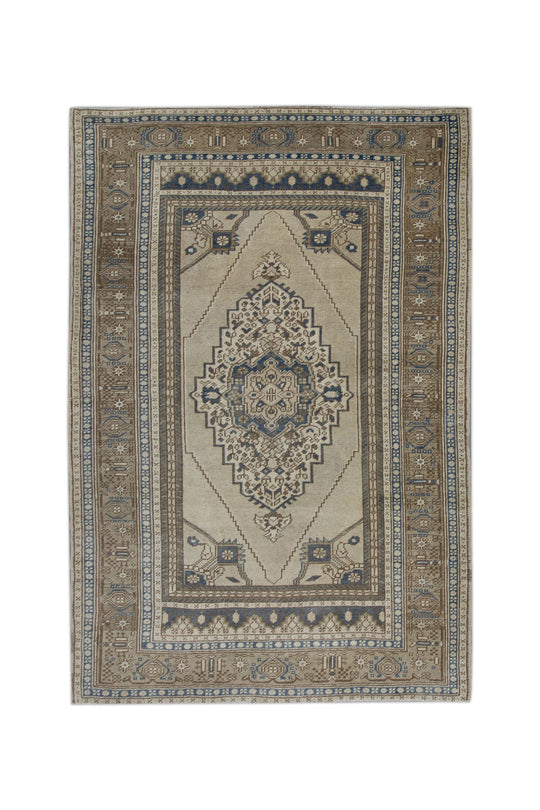 #11101 Turkish Vintage Anatolian Rug  4' x 6'