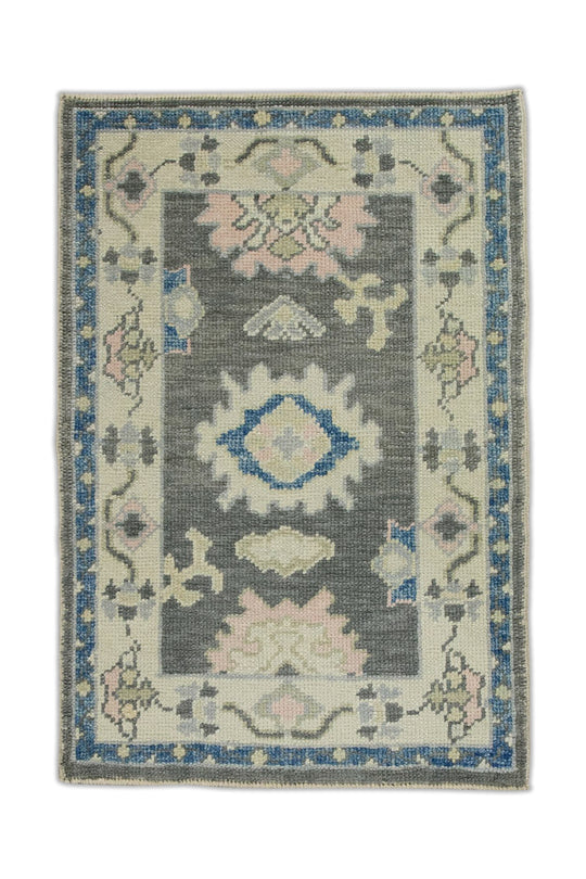 #7803 Turkish Oushak 2'2" x 3'