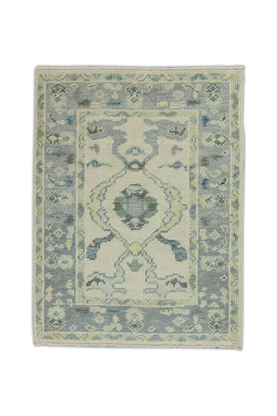 #7954 Turkish Oushak 2'1" x 2'9"