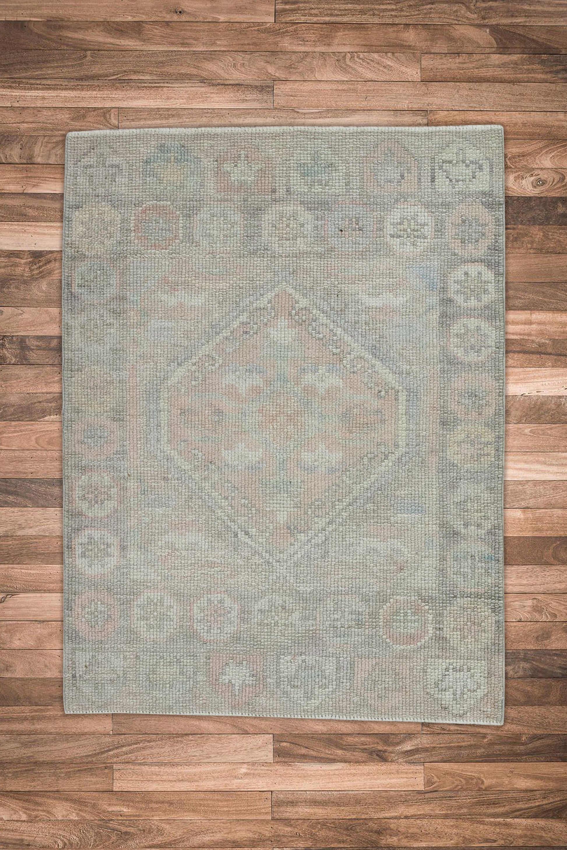 Turkish Oushak Rug 2'4" x 3'2" #7739