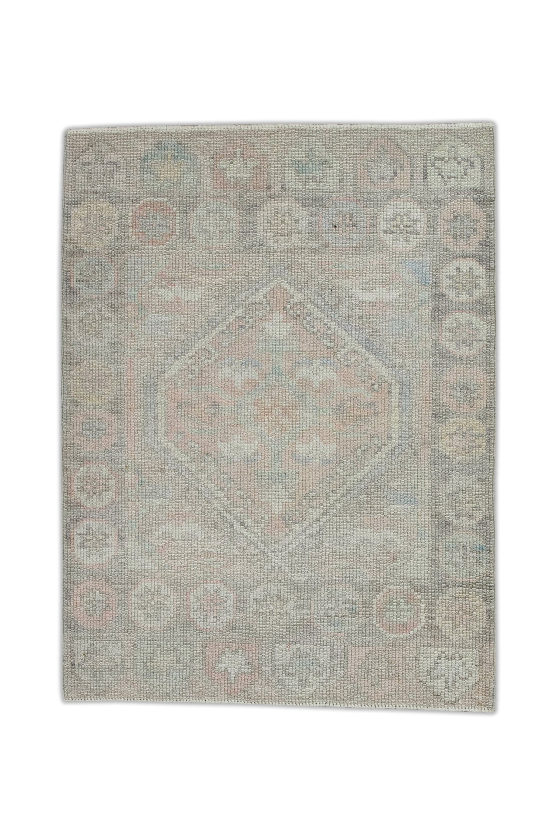 Turkish Oushak Rug 2'4" x 3'2" #7739