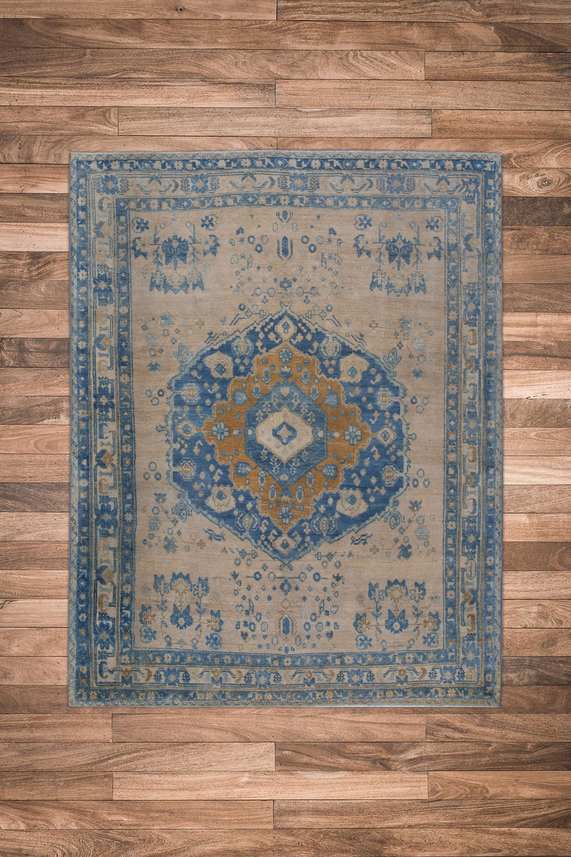 Turkish Vintage Anatolian Rug  4'10" x 6'2" #10846