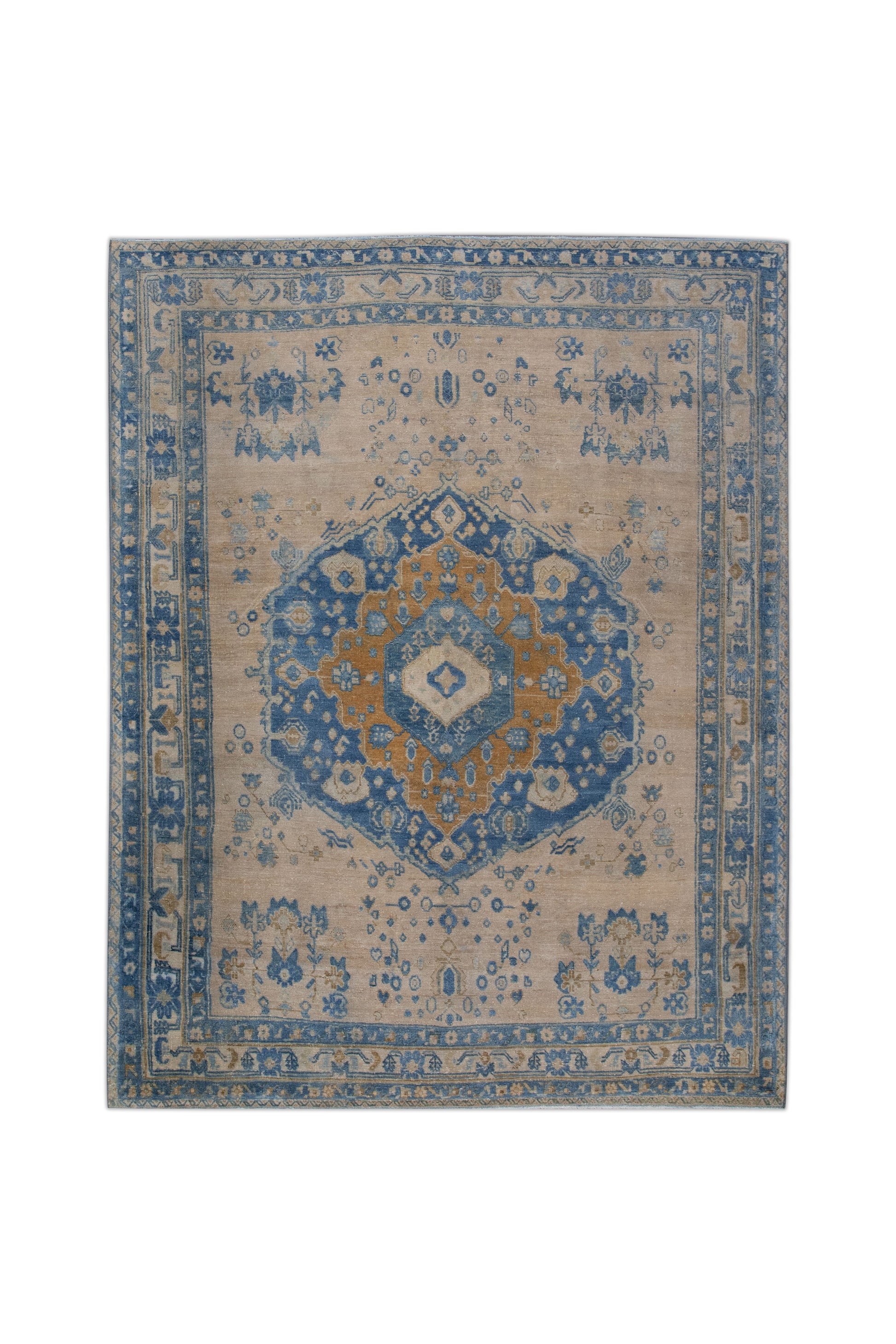 Turkish Vintage Anatolian Rug  4'10" x 6'2" #10846
