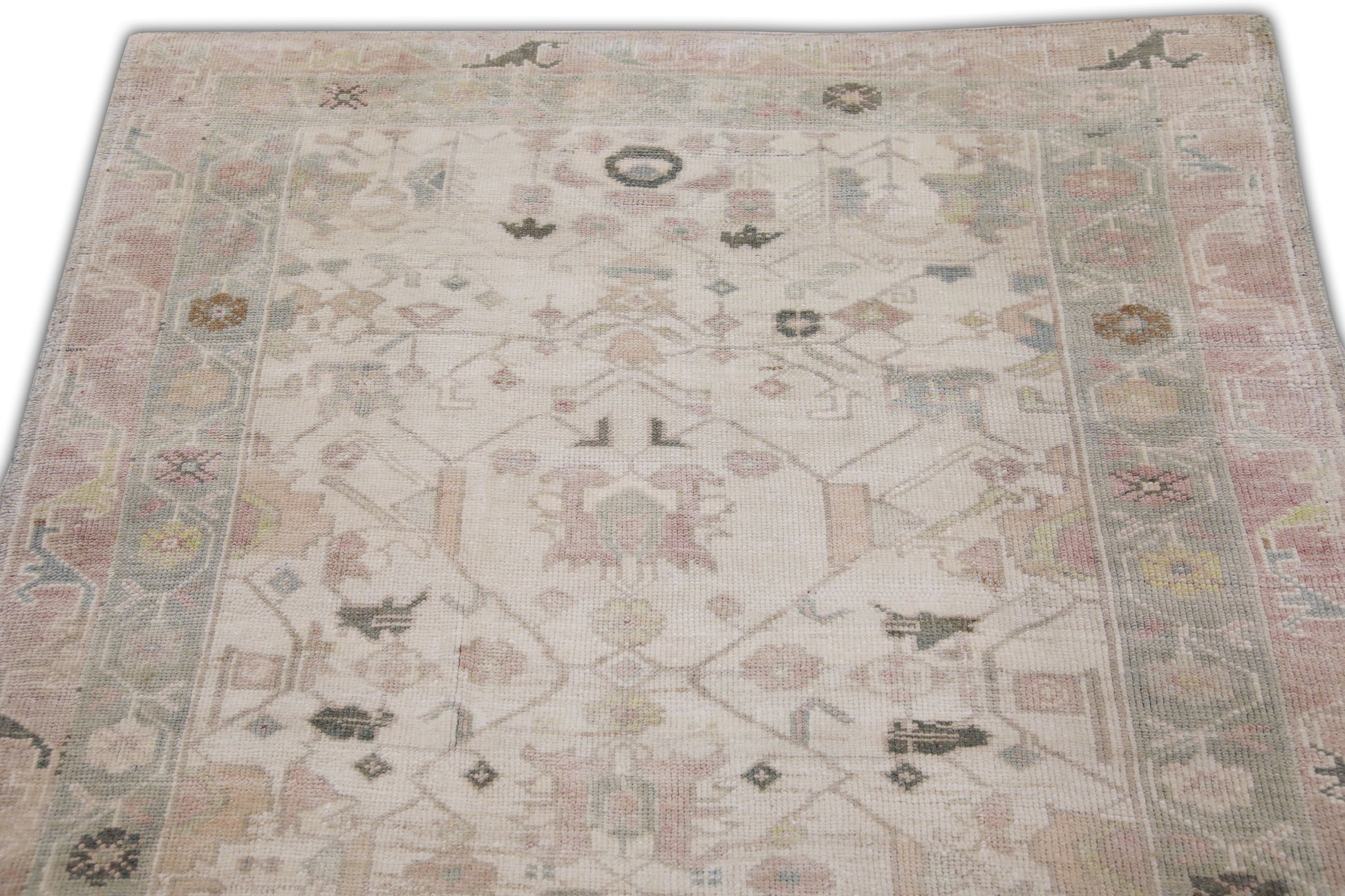 Turkish Vintage Anatolian Rug  4'1" x 5'6" #10960