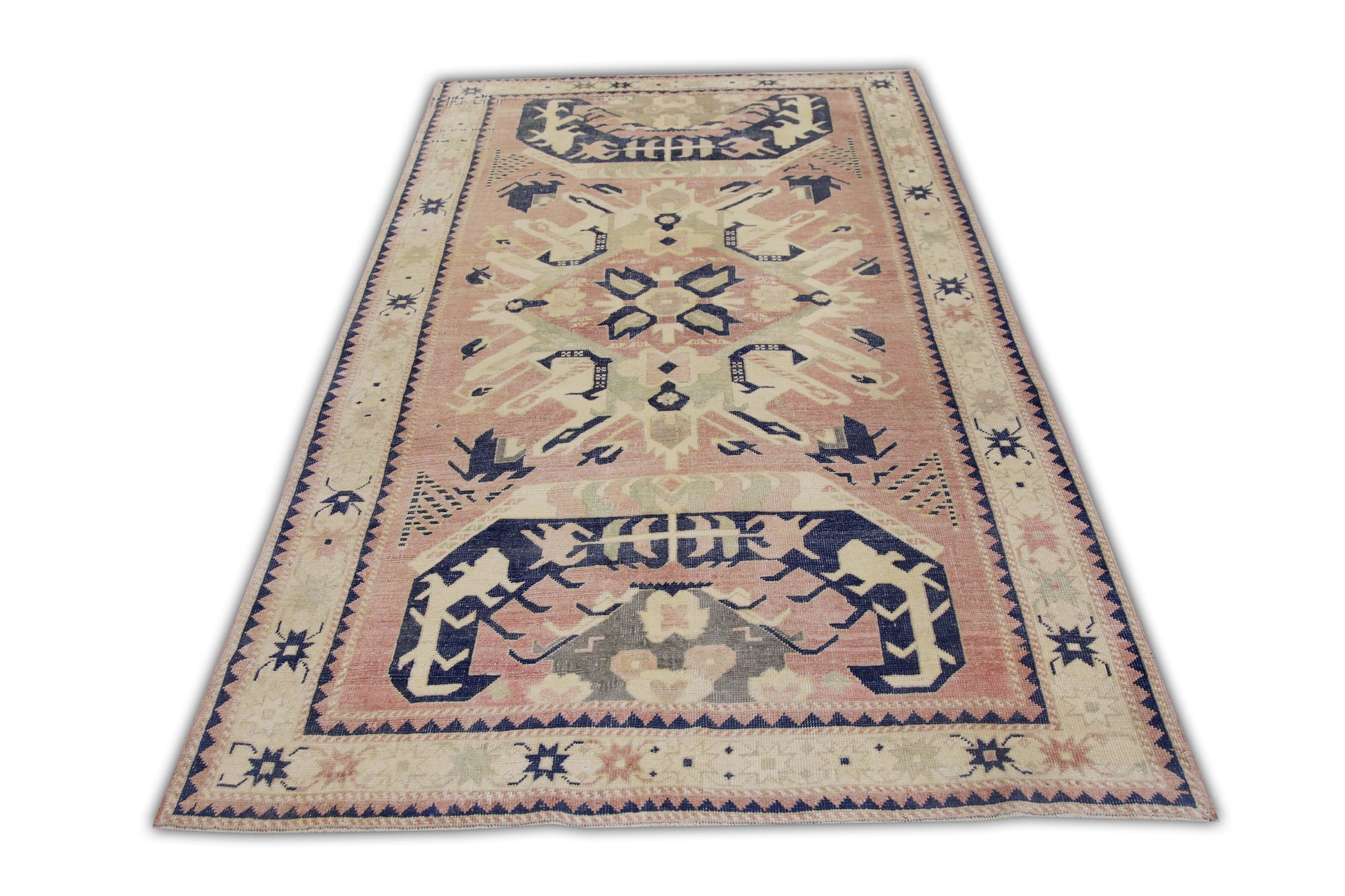 Turkish Vintage Anatolian Rug  4'6" x 7'5" #11185