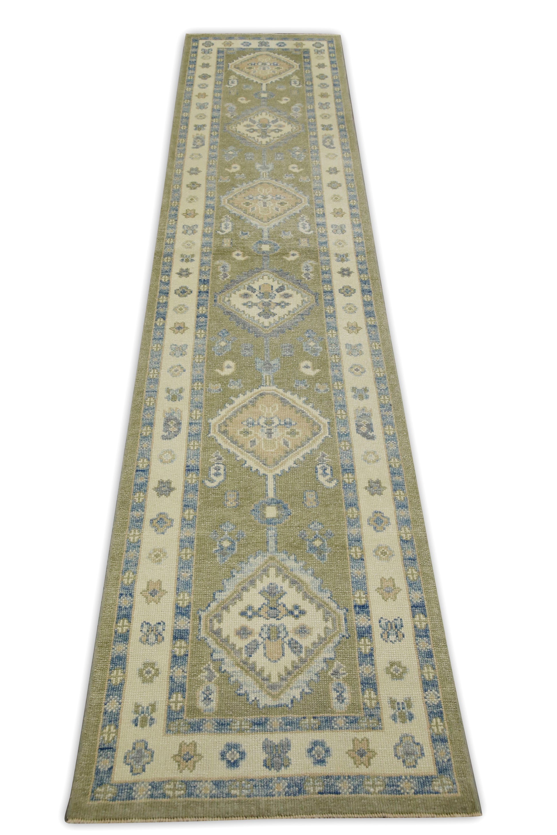 Turkish Oushak Rug 2'10" x 13'9" #7651