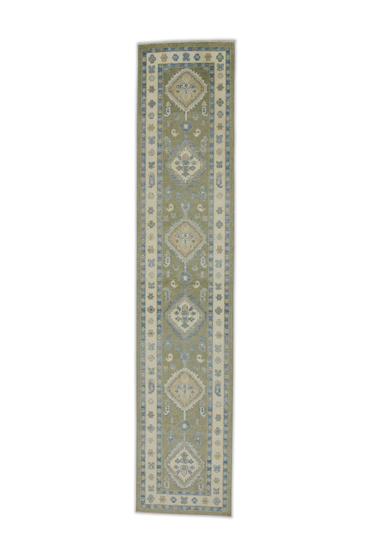 #7651 Turkish Oushak 2'10" x 13'9"