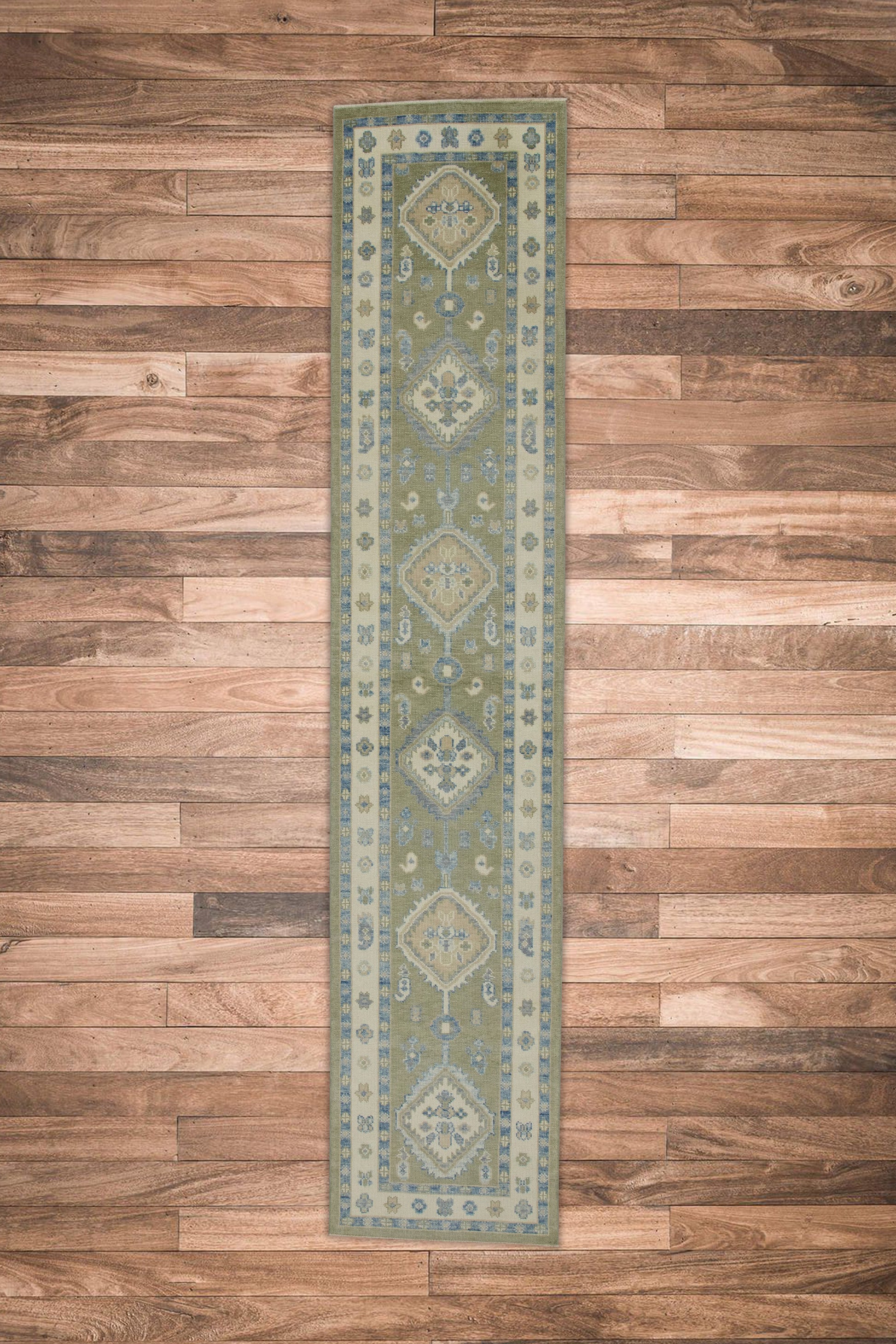 Turkish Oushak Rug 2'10" x 13'9" #7651