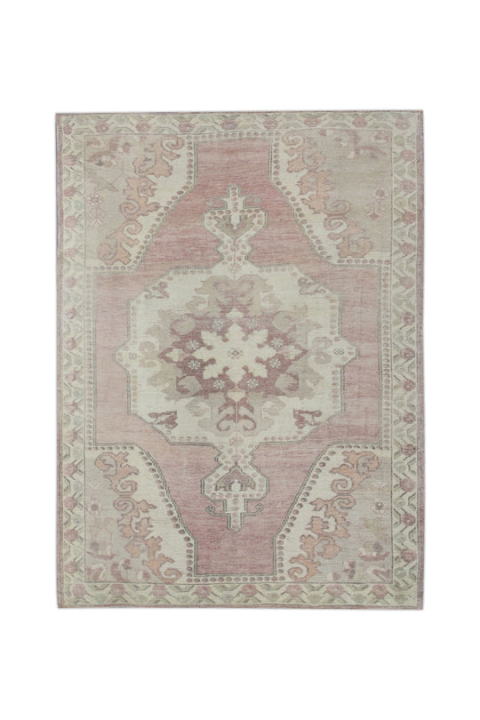 #11154 Turkish Vintage Anatolian Rug  4'9" x 6'7"