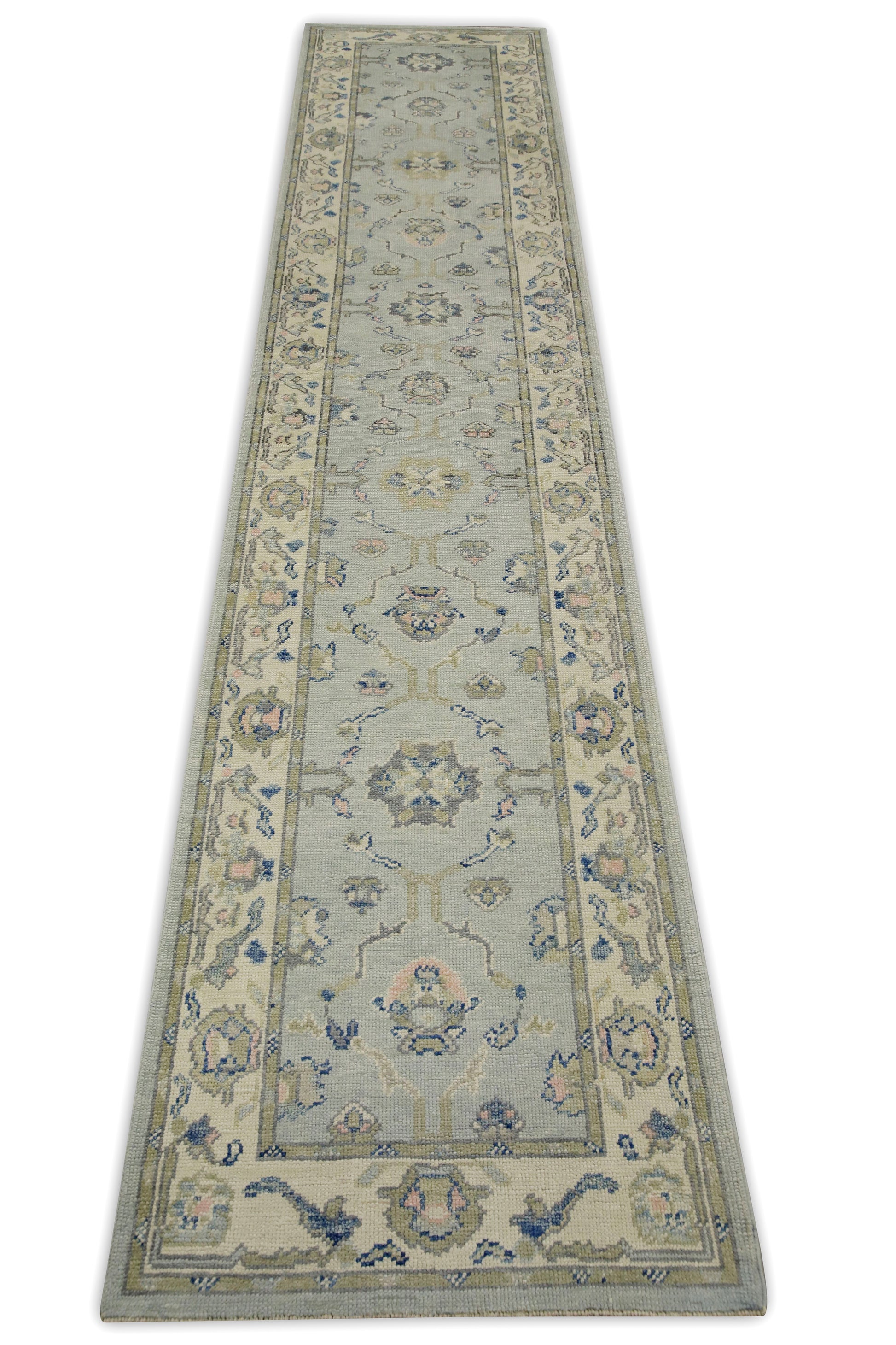Turkish Oushak Rug 3' x 14'6" #7612
