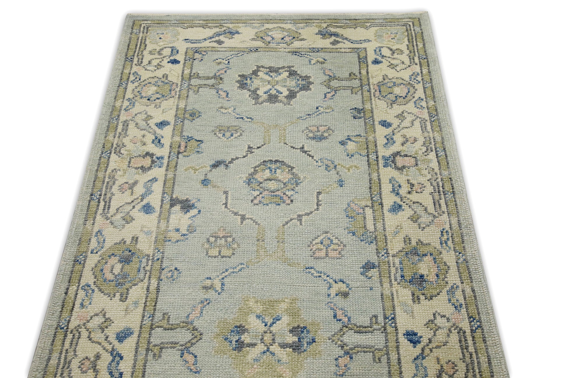 Turkish Oushak Rug 3' x 14'6" #7612