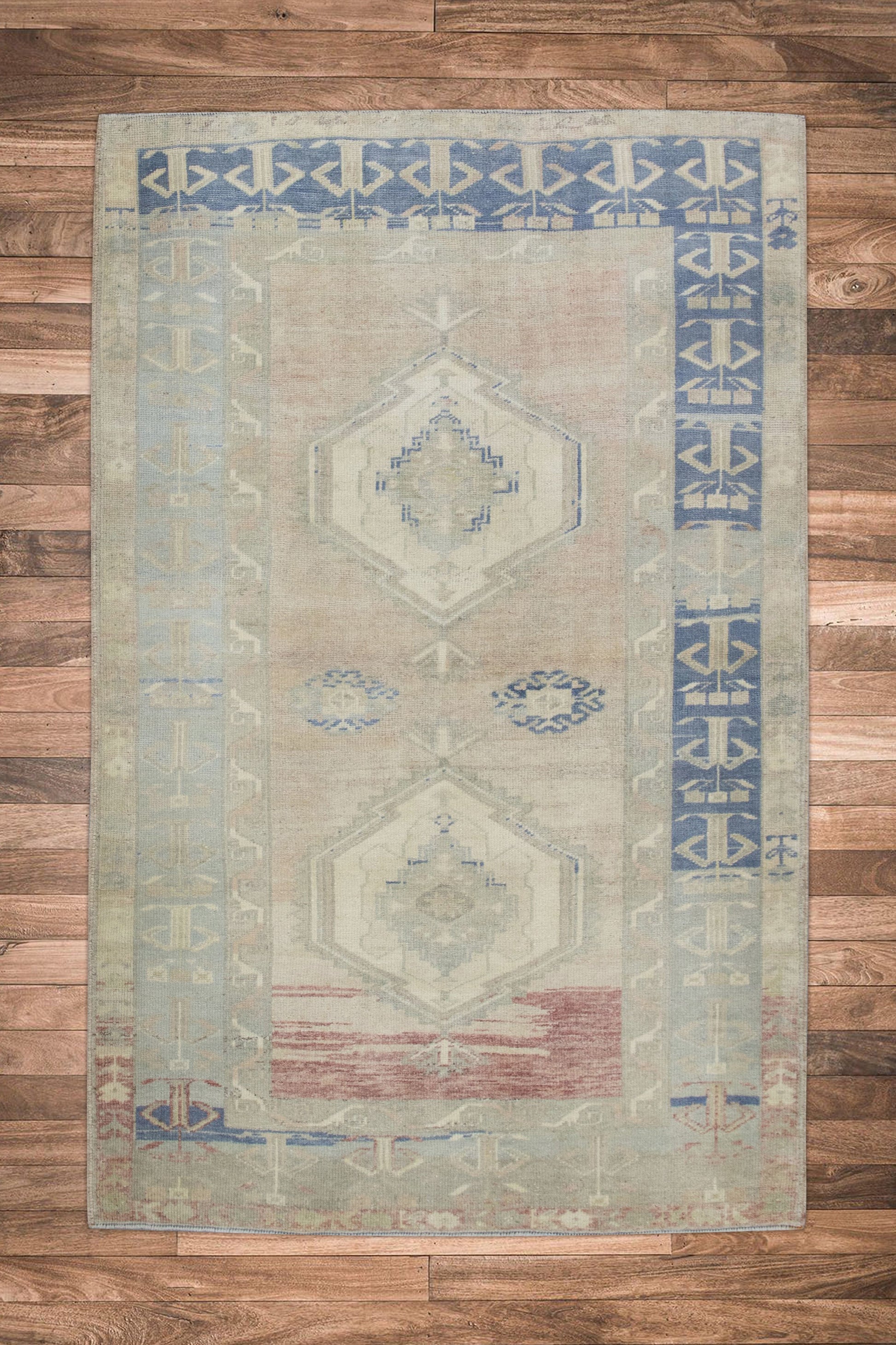 Turkish Vintage Anatolian Rug  3'8" x 5'7" #11072