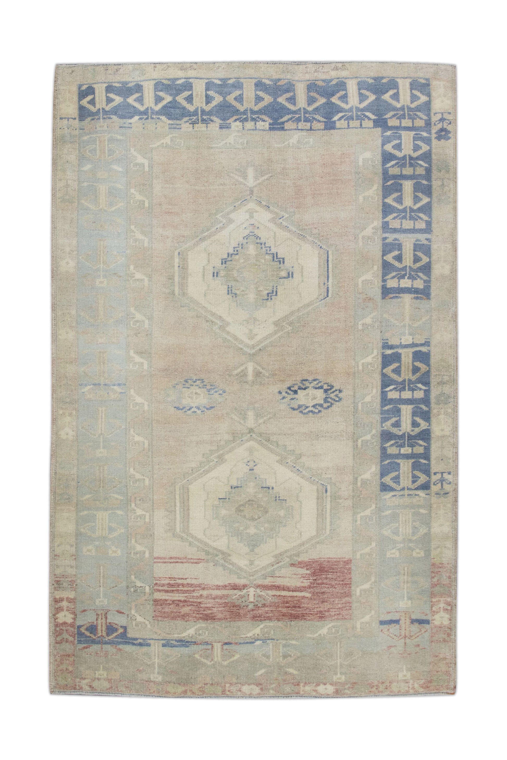 Turkish Vintage Anatolian Rug  3'8" x 5'7" #11072