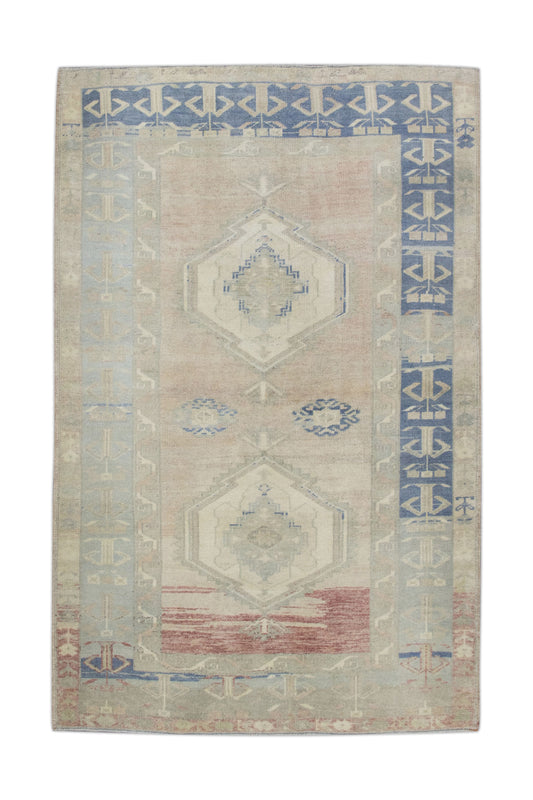 Turkish Vintage Anatolian Rug  3'8" x 5'7" #11072