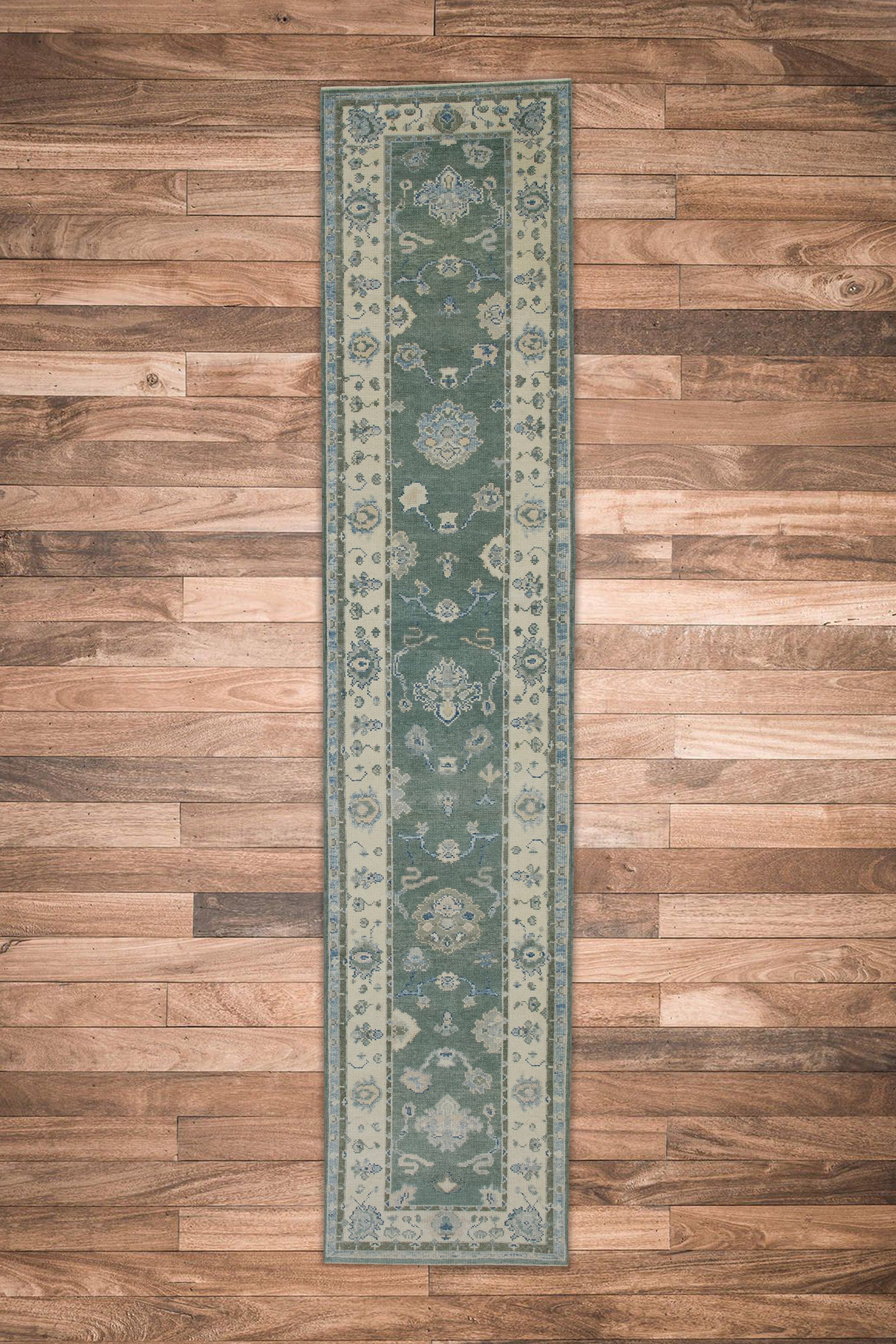 Turkish Oushak Rug 2'10" x 13'6" #8231