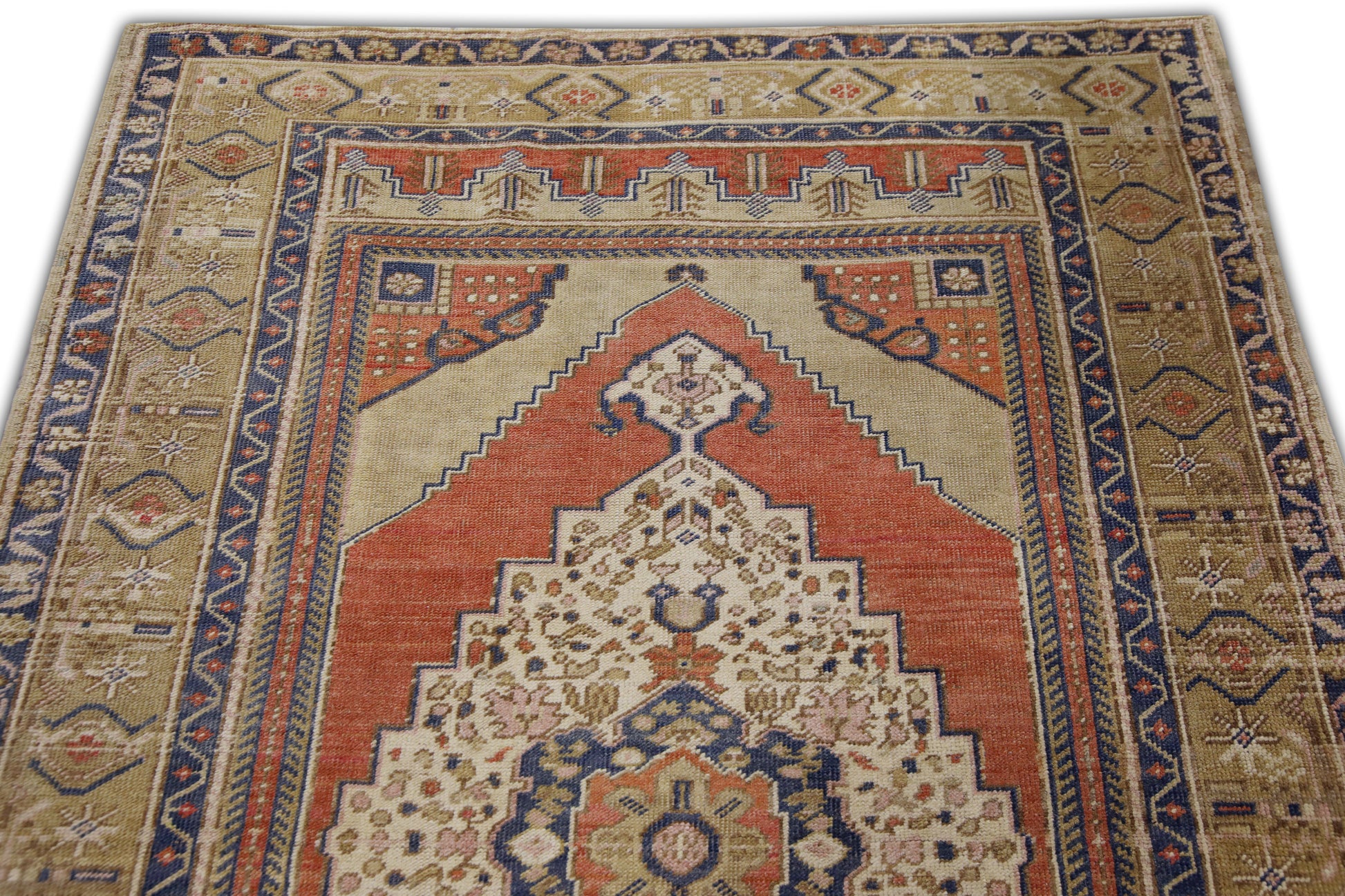 Turkish Vintage Anatolian Rug  4'2" x 6'5" #11073