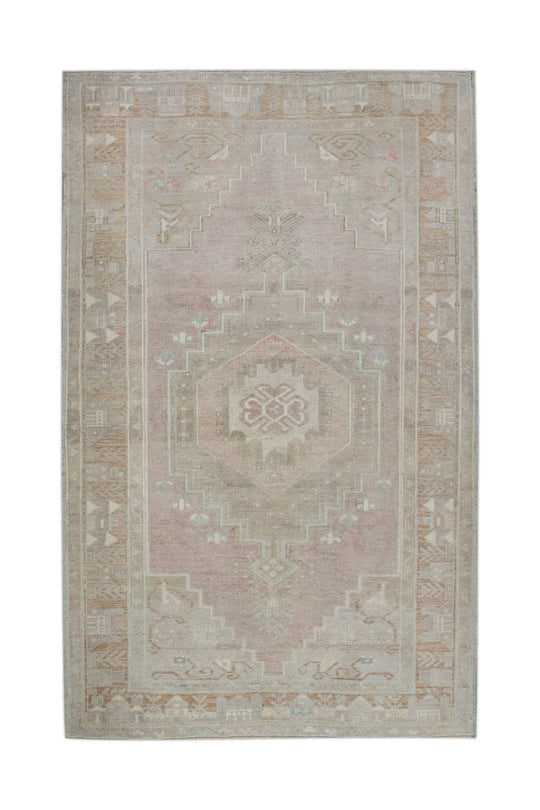 #11080 Turkish Vintage Anatolian Rug  4' x 6'1"