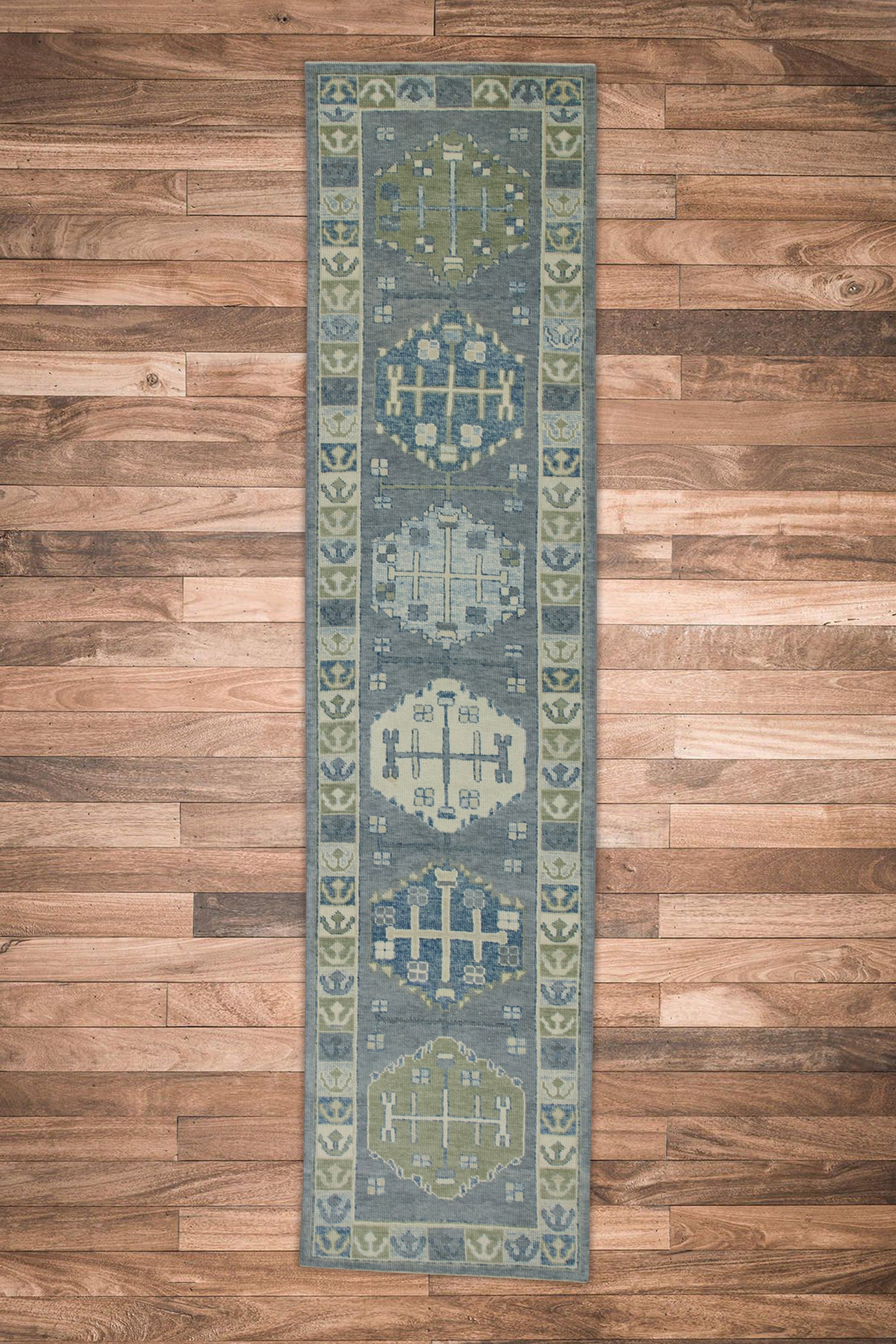 Turkish Oushak Rug 2'11" x 12'5" #8506