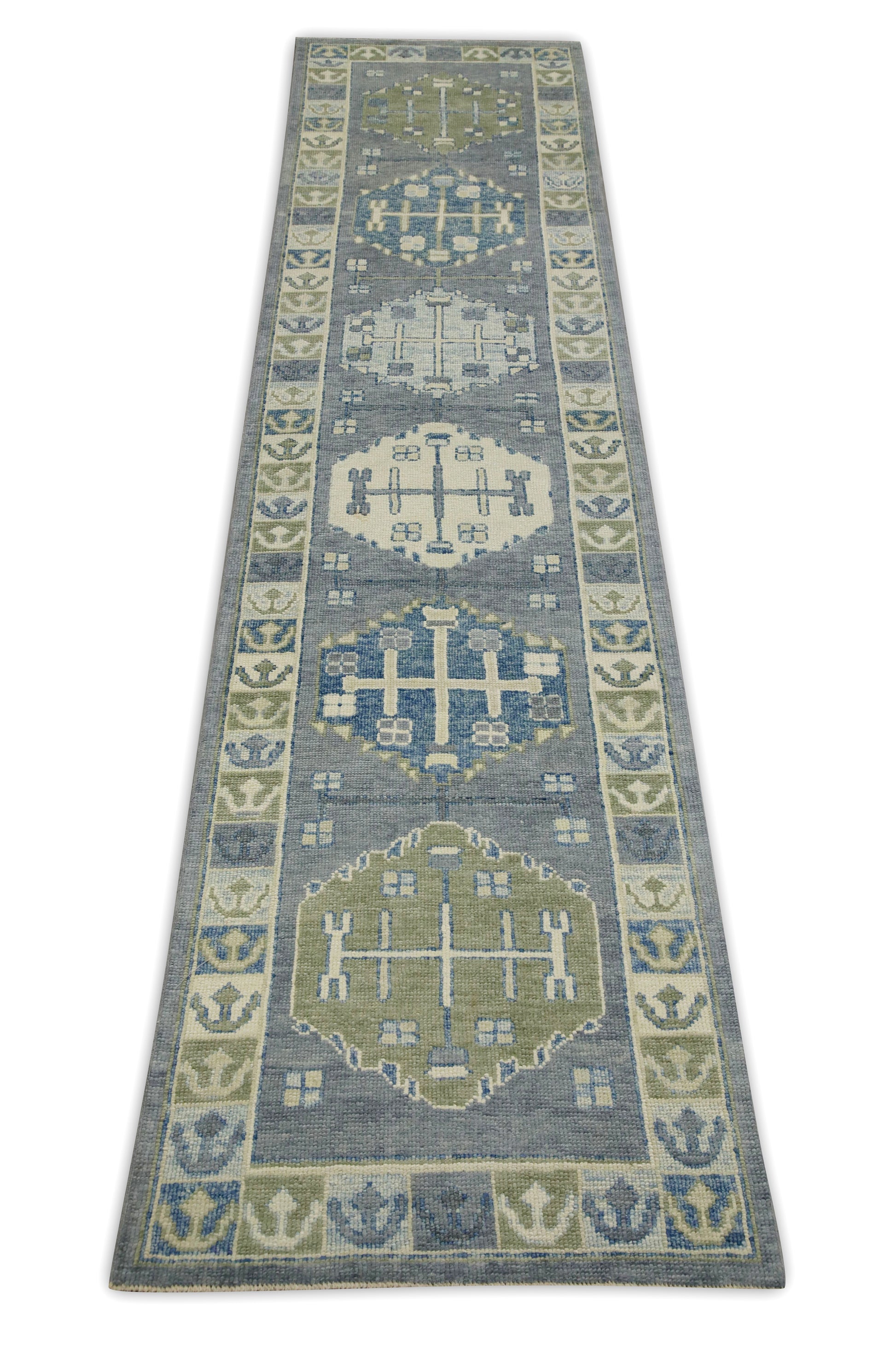 Turkish Oushak Rug 2'11" x 12'5" #8506