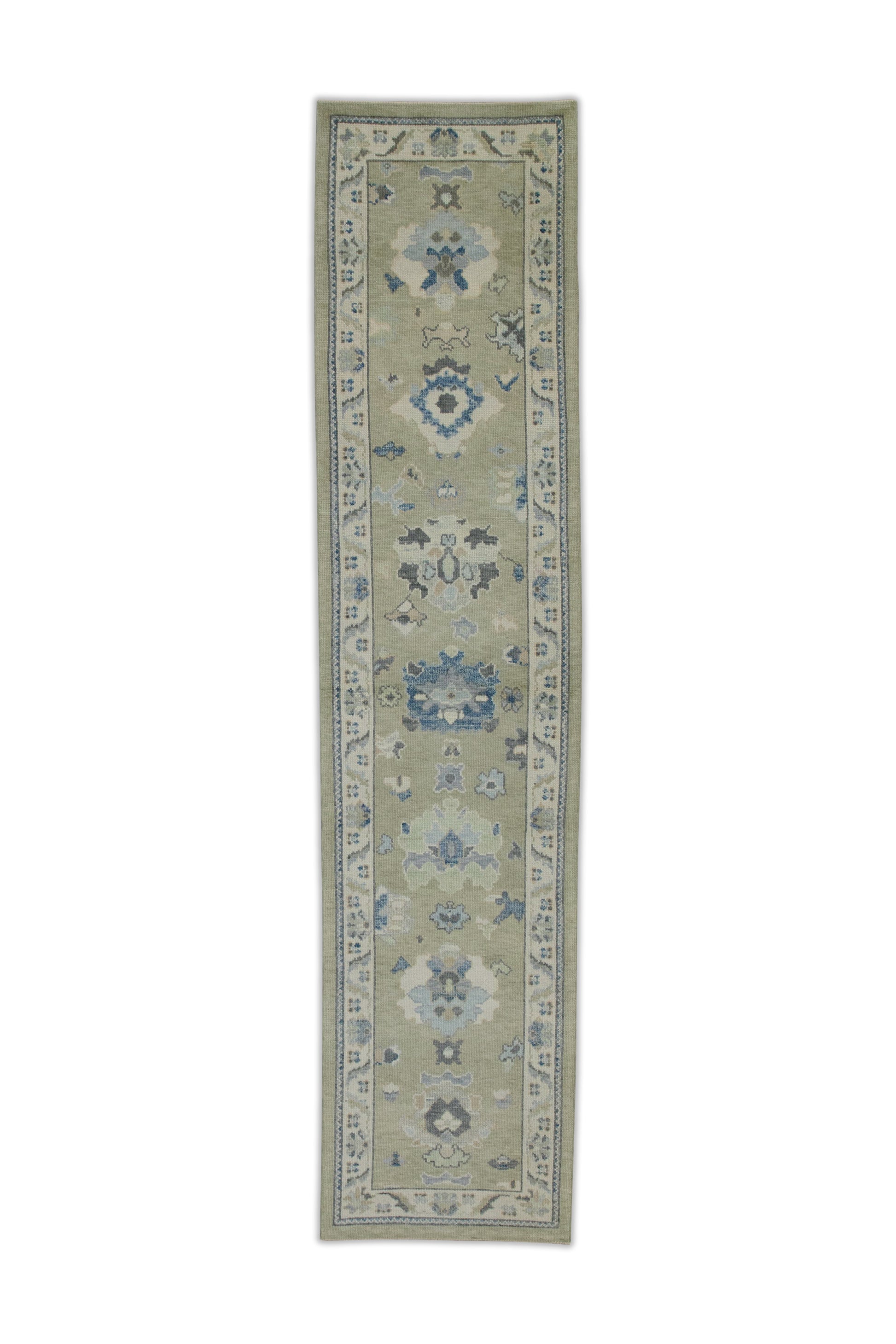 Turkish Oushak Rug 2'9" x 12'2" #7927