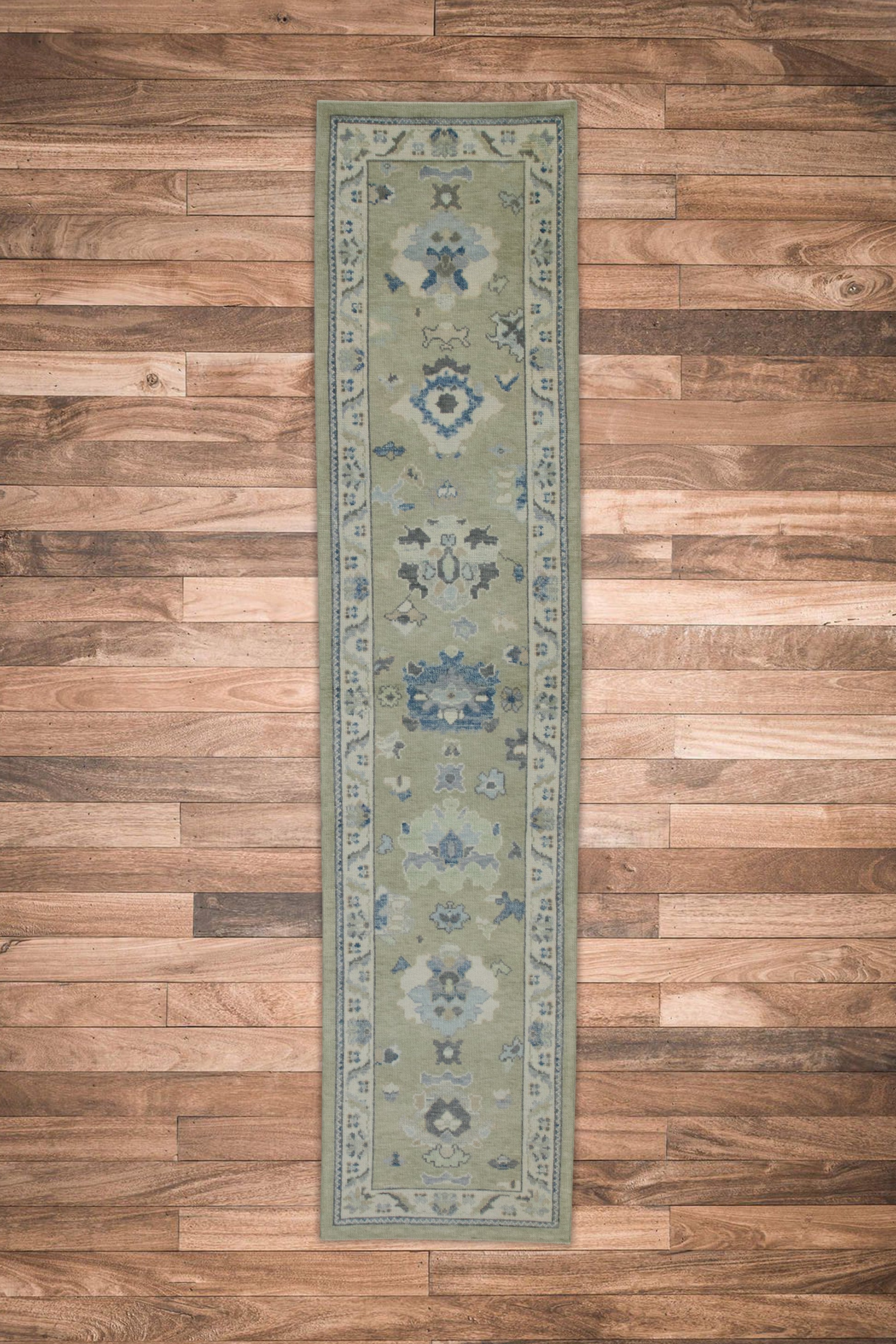 Turkish Oushak Rug 2'9" x 12'2" #7927