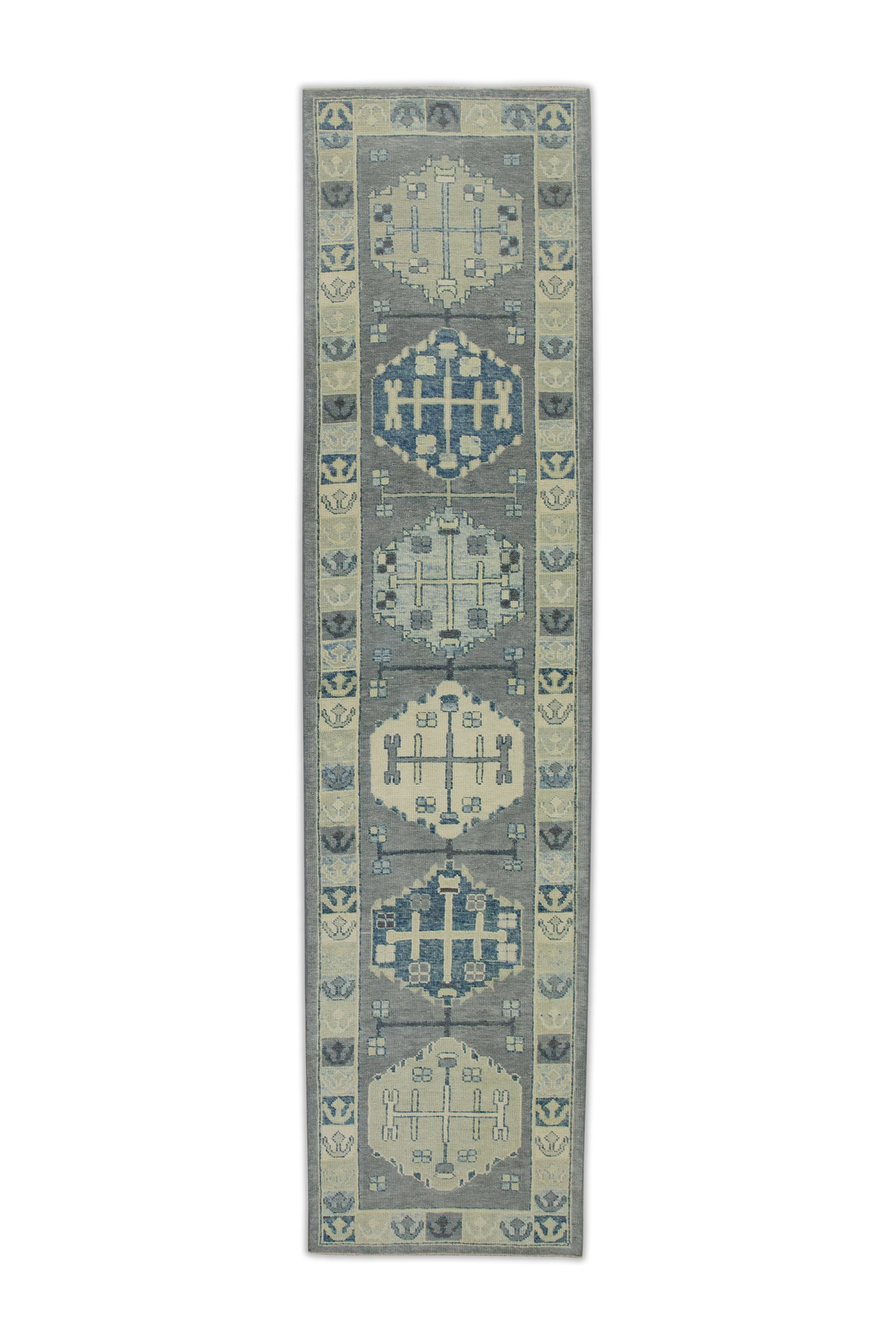 Turkish Oushak Rug 2'10" x 12'2" #7504