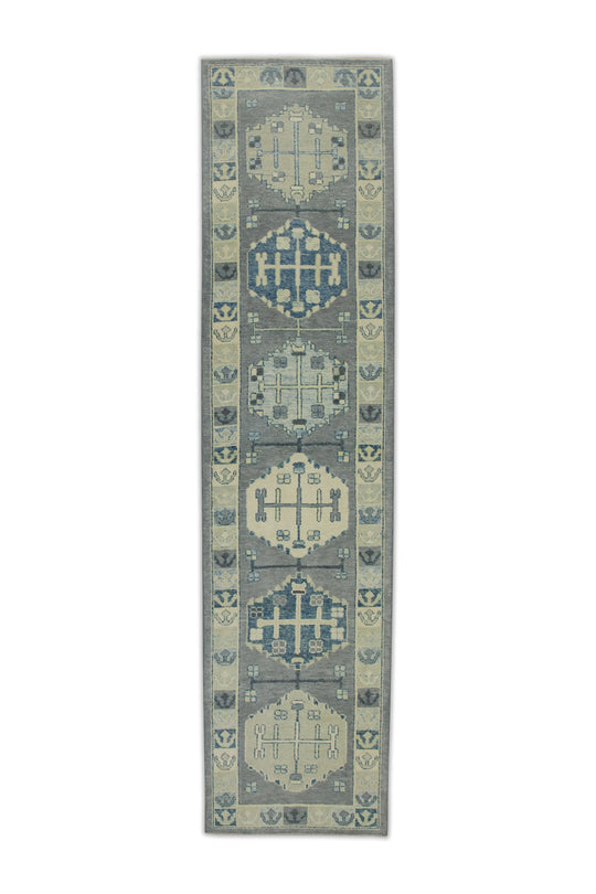 #7504 Turkish Oushak 2'10" x 12'2"