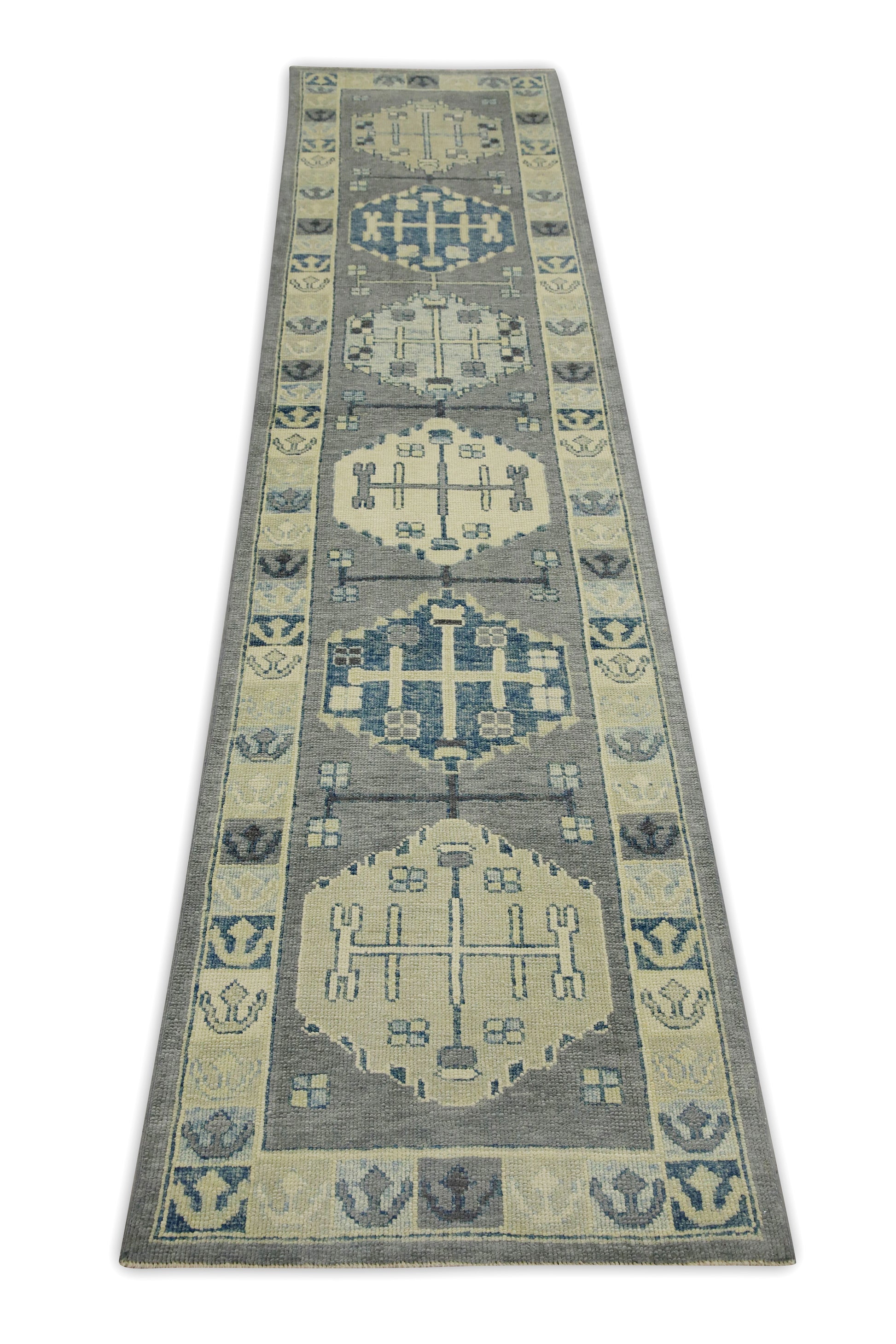 Turkish Oushak Rug 2'10" x 12'2" #7504