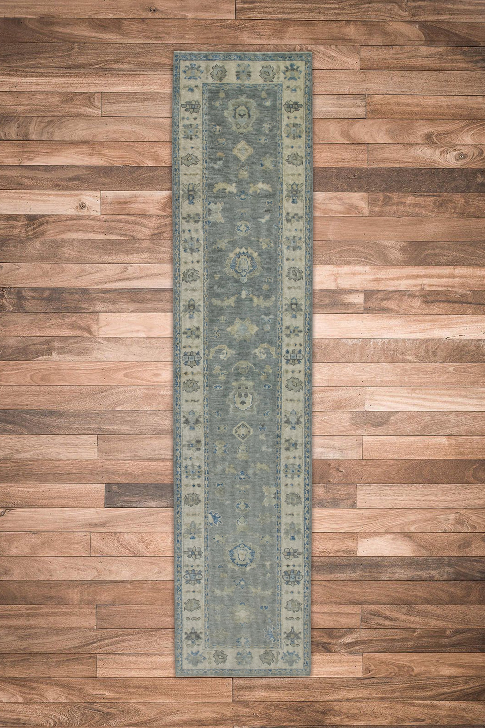 Turkish Oushak Rug 2'8" x 12'3" #8255