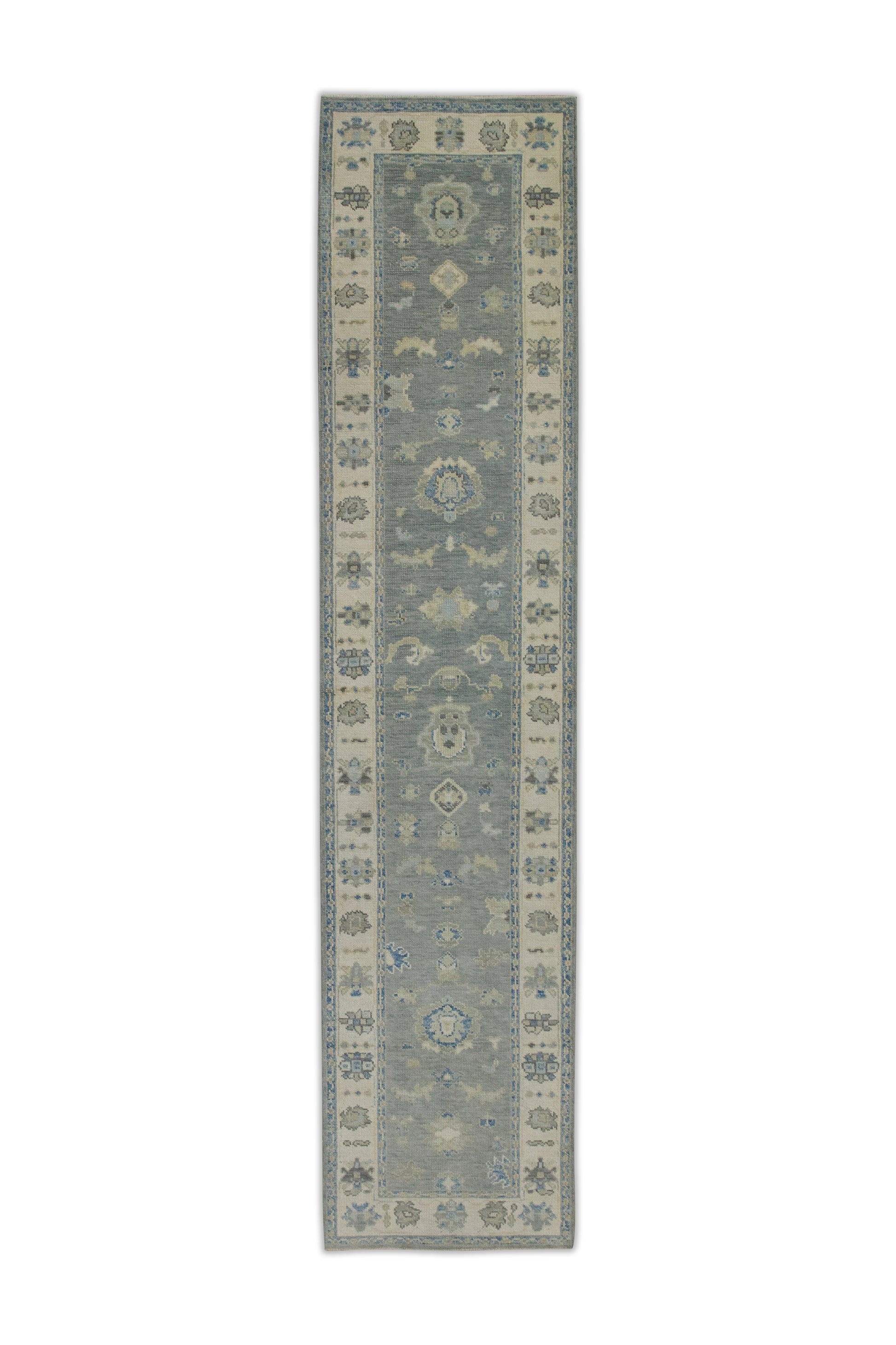 Turkish Oushak Rug 2'8" x 12'3" #8255