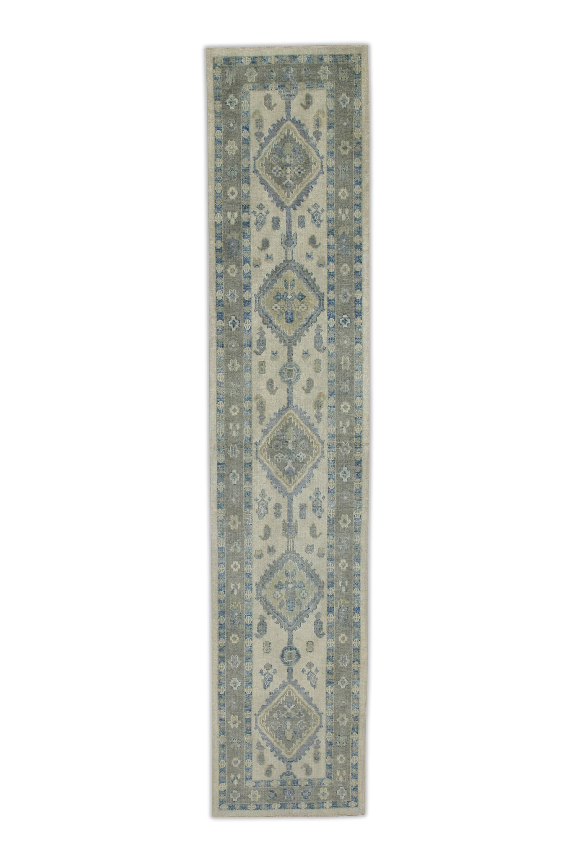 Turkish Oushak Rug 2'10" x 12'9" #7989