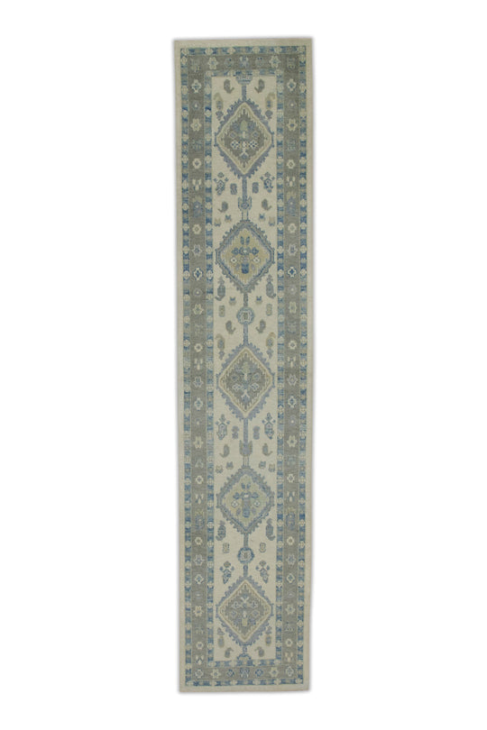 #7989 Turkish Oushak 2'10" x 12'9"