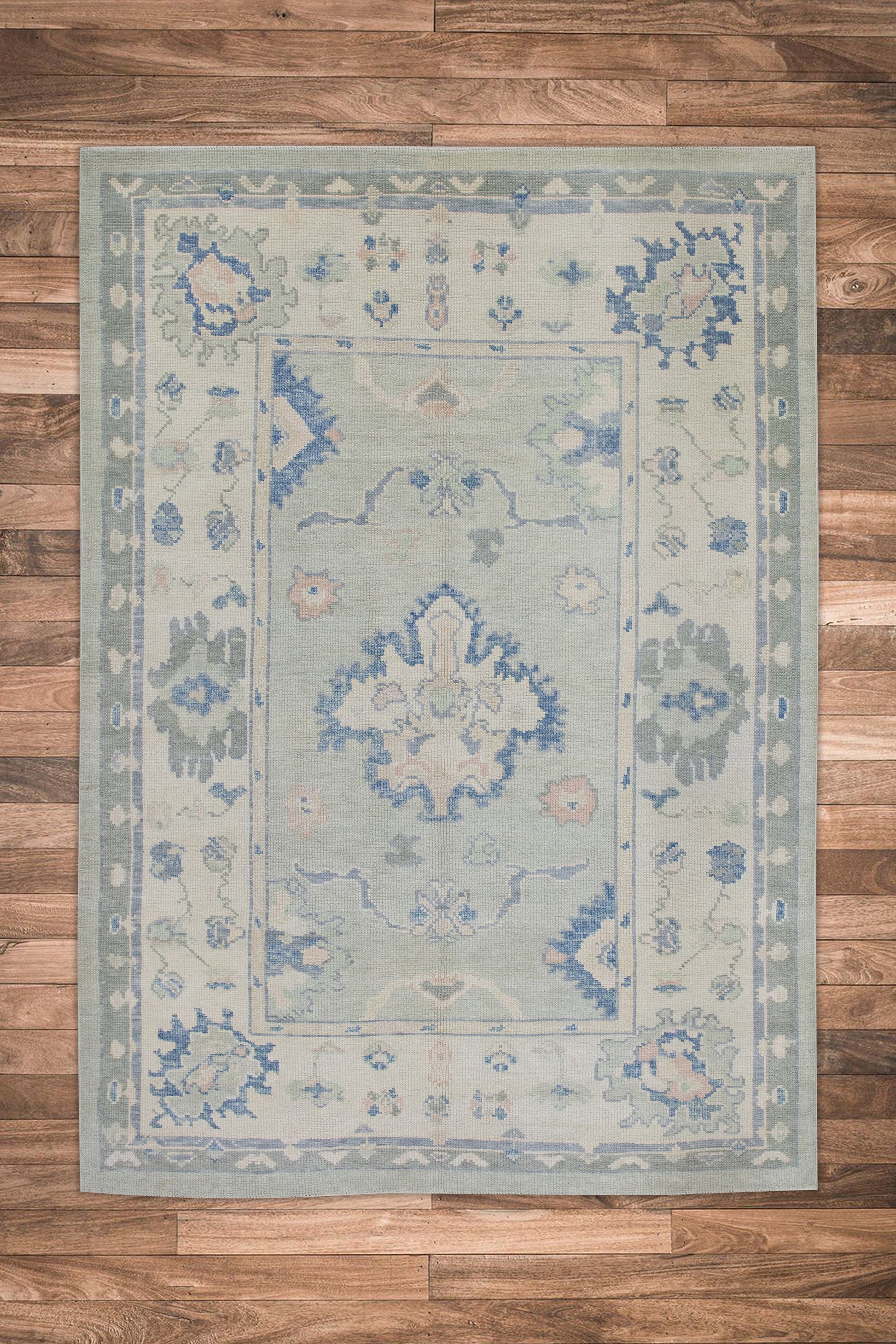 Turkish Oushak Rug 4'11" x 6'10" #11011
