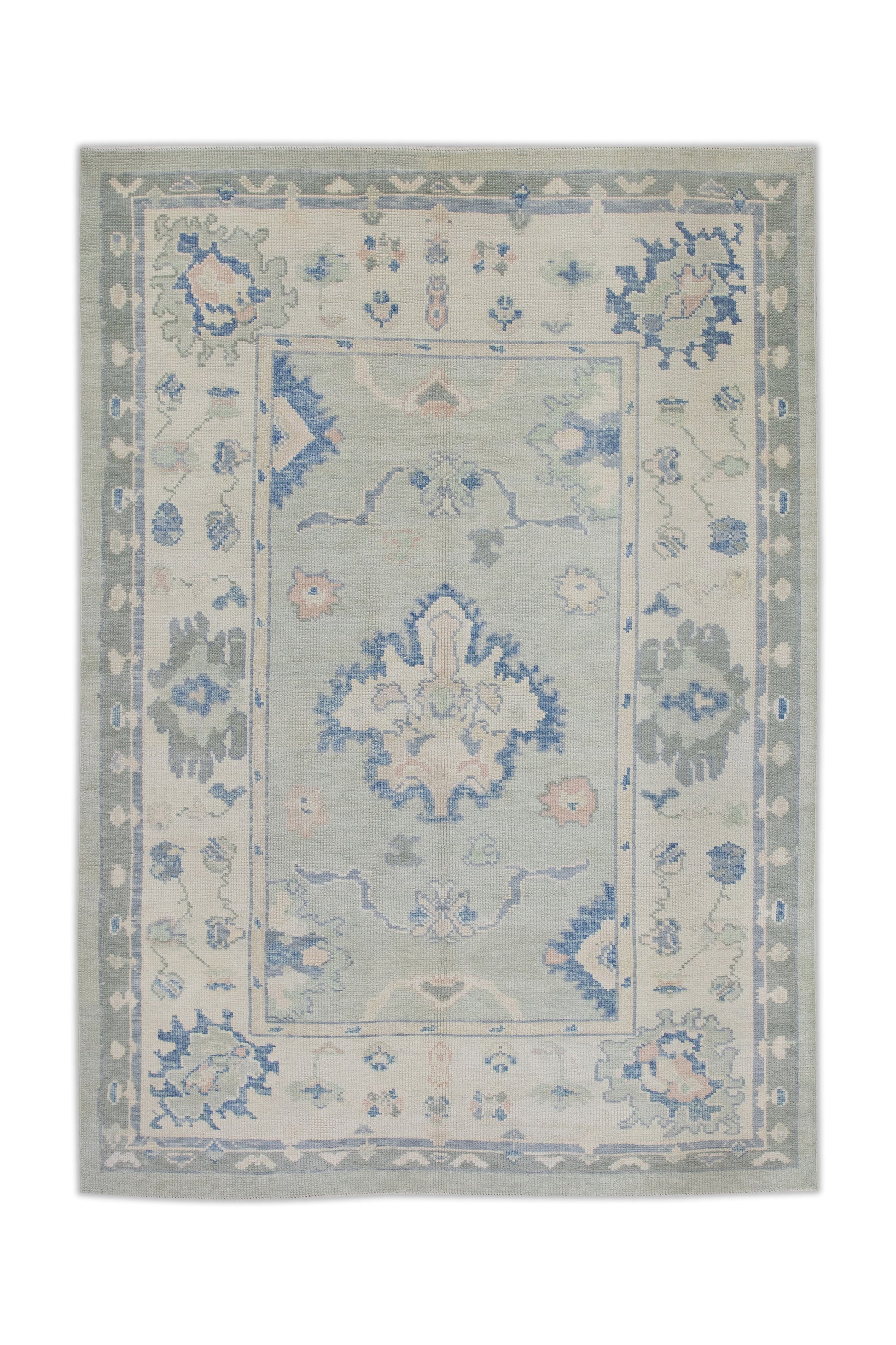Turkish Oushak Rug 4'11" x 6'10" #11011