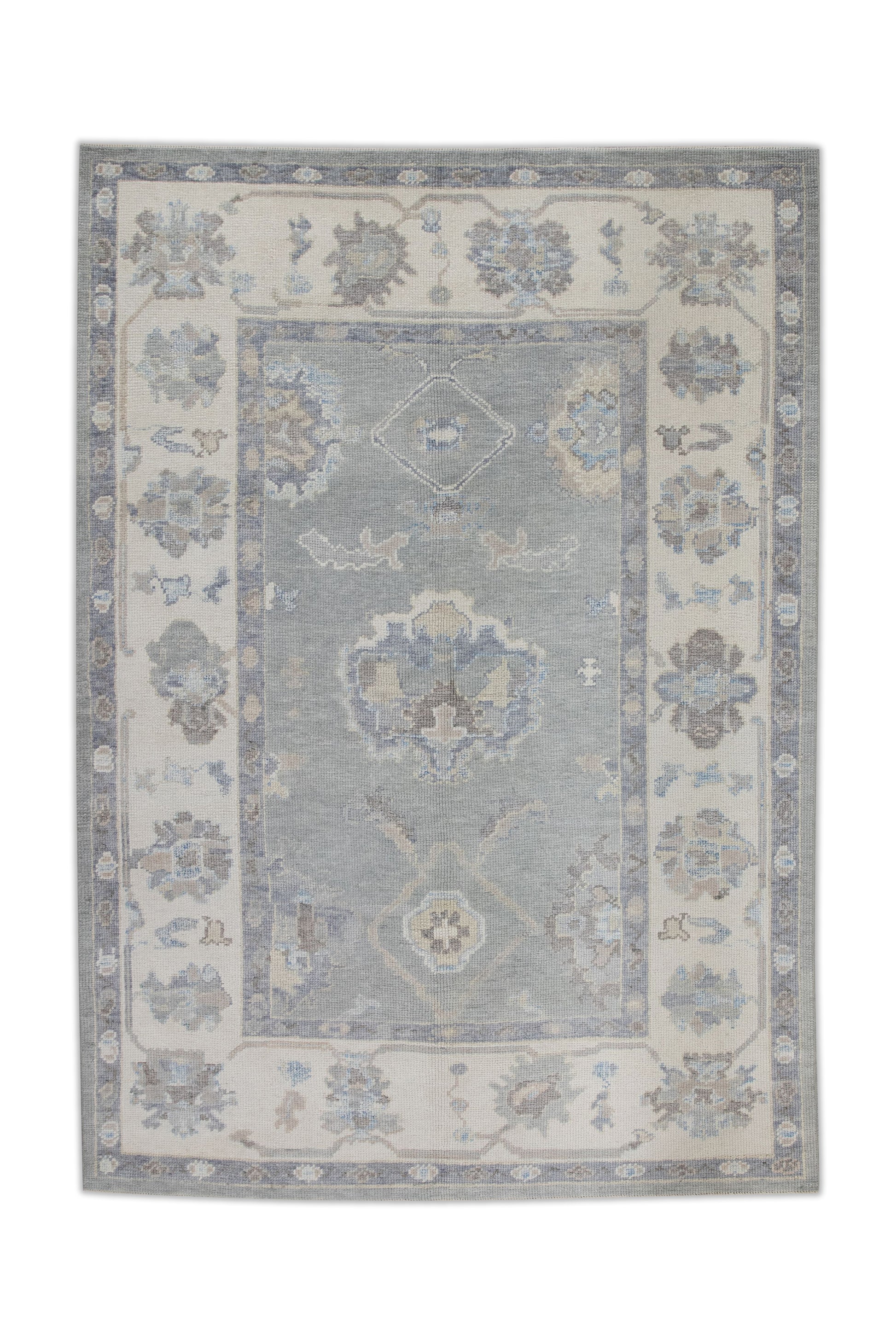 Turkish Oushak Rug 4'11" x 6'10" #11001