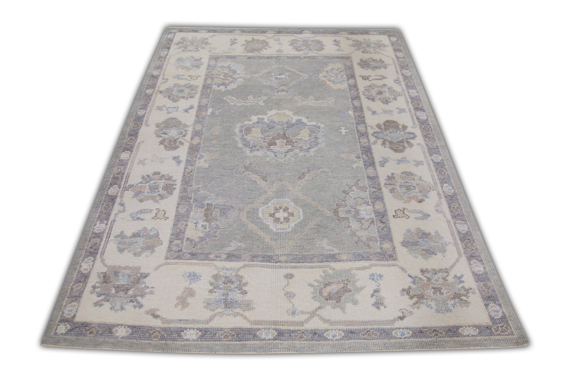 Turkish Oushak Rug 4'11" x 6'10" #11001