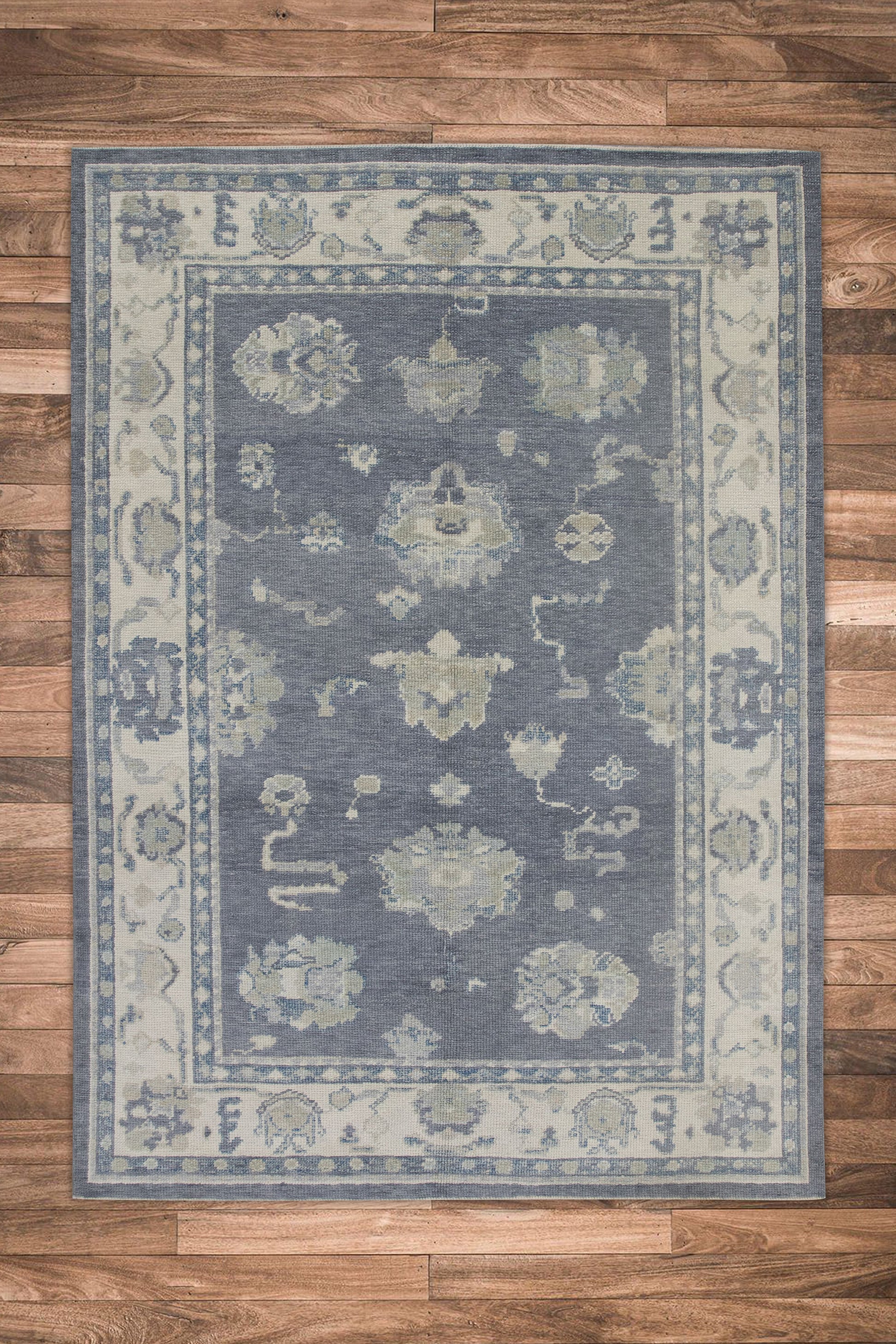 Turkish Oushak Rug 4'11" x 6'8" #10994