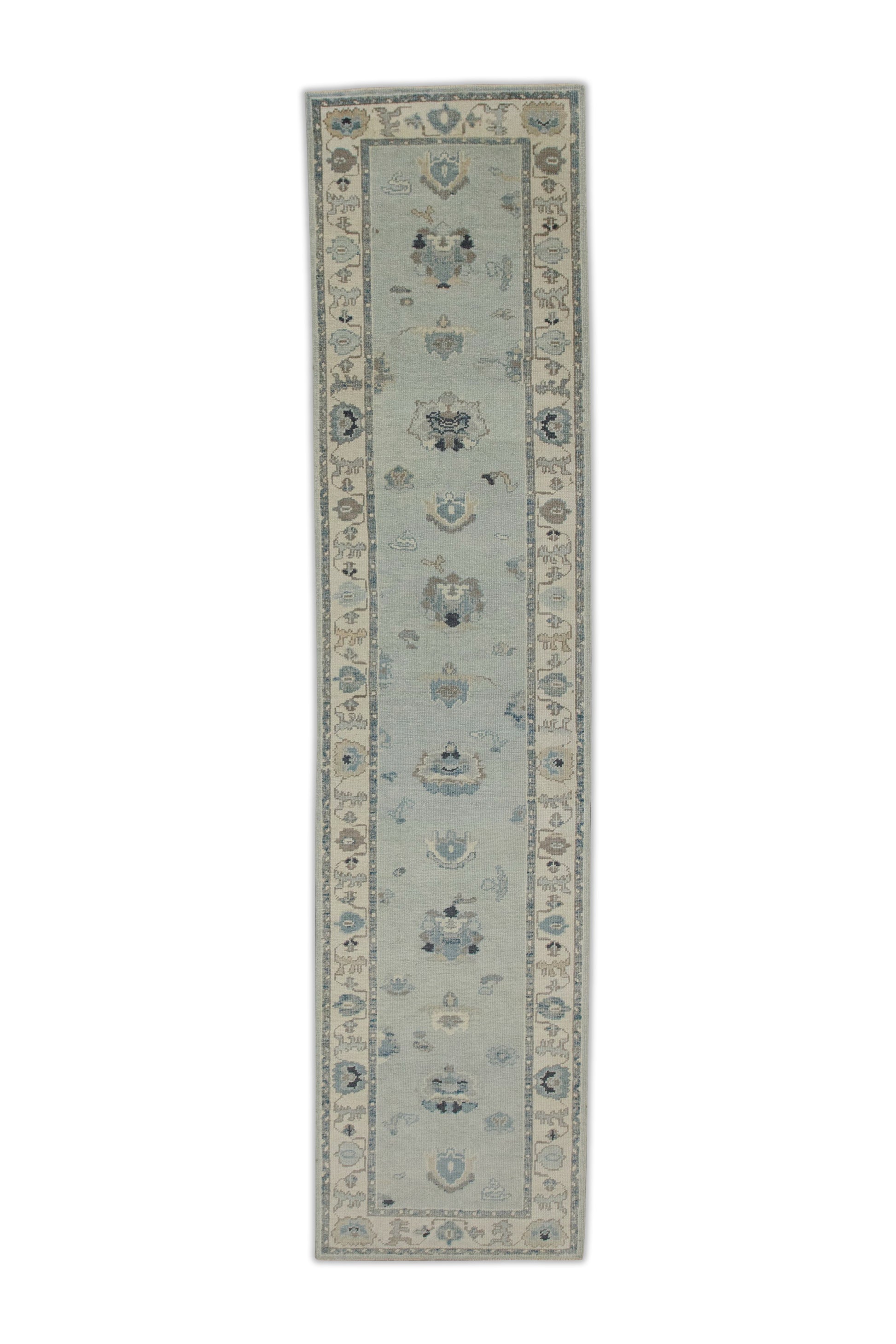 Turkish Oushak Rug 2'10" x 12'3" #8243