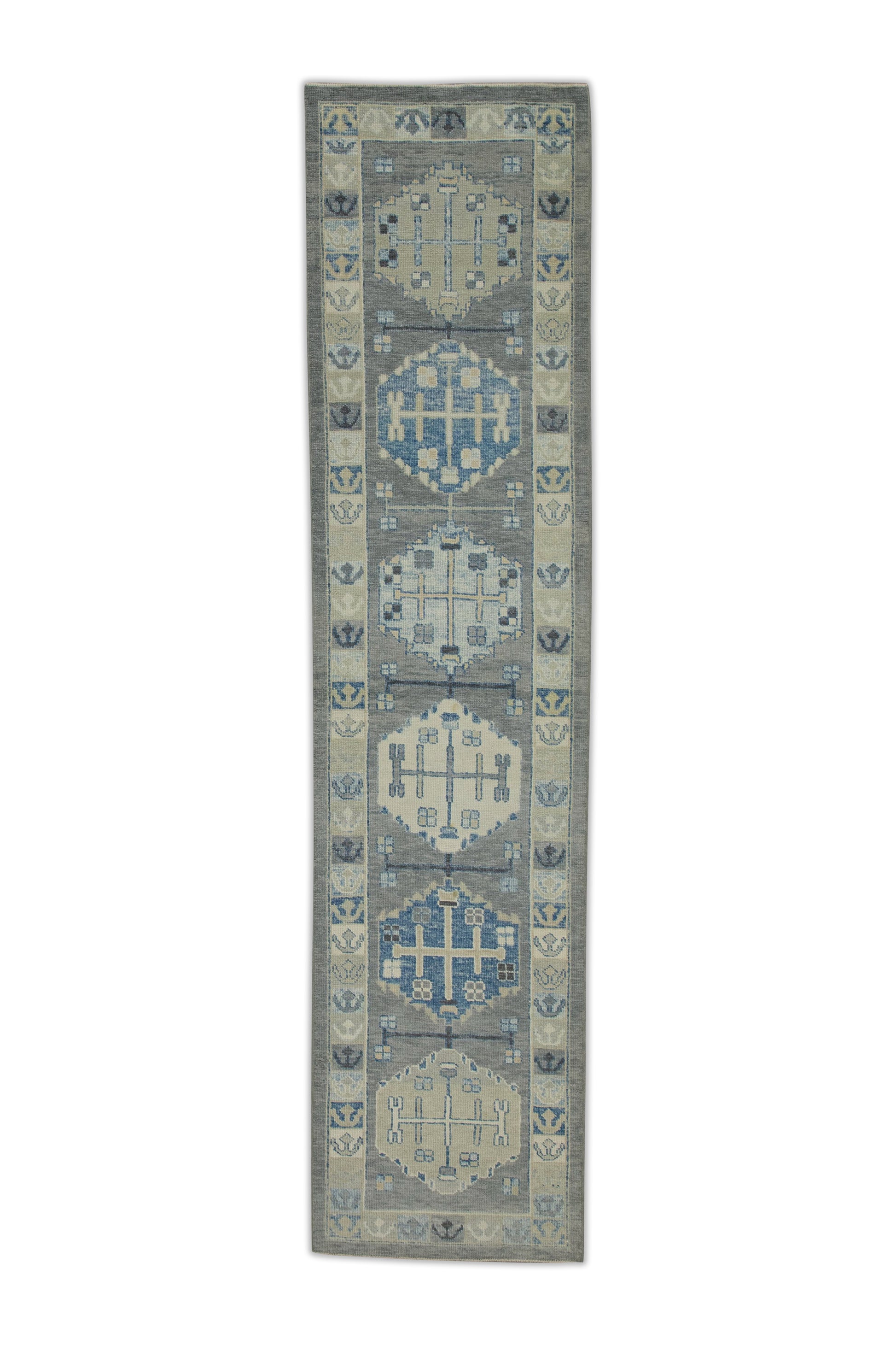 Turkish Oushak Rug 2'11" x 12'8" #7498