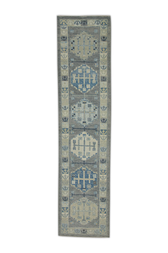 #7498 Turkish Oushak 2'11" x 12'8"