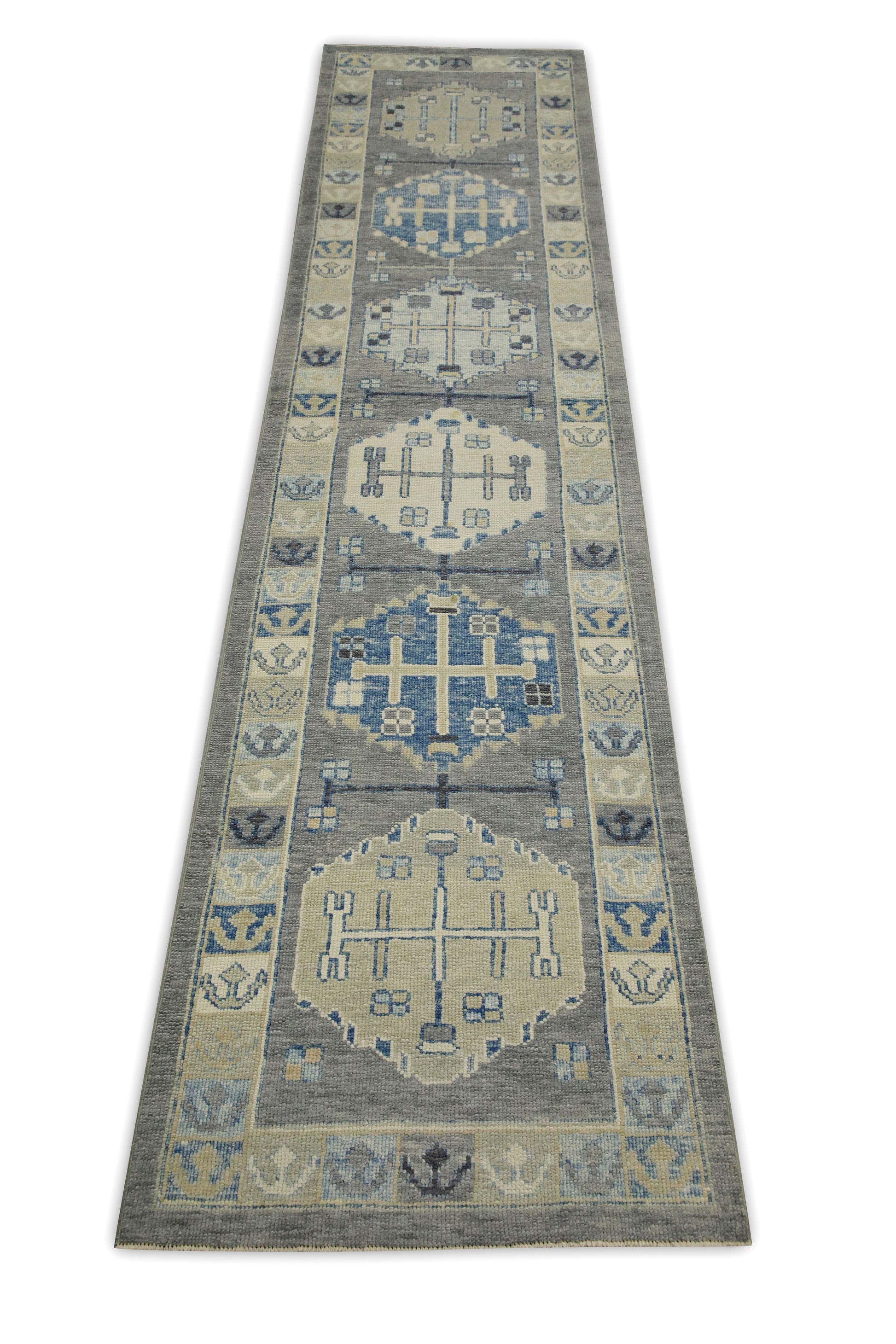 Turkish Oushak Rug 2'11" x 12'8" #7498