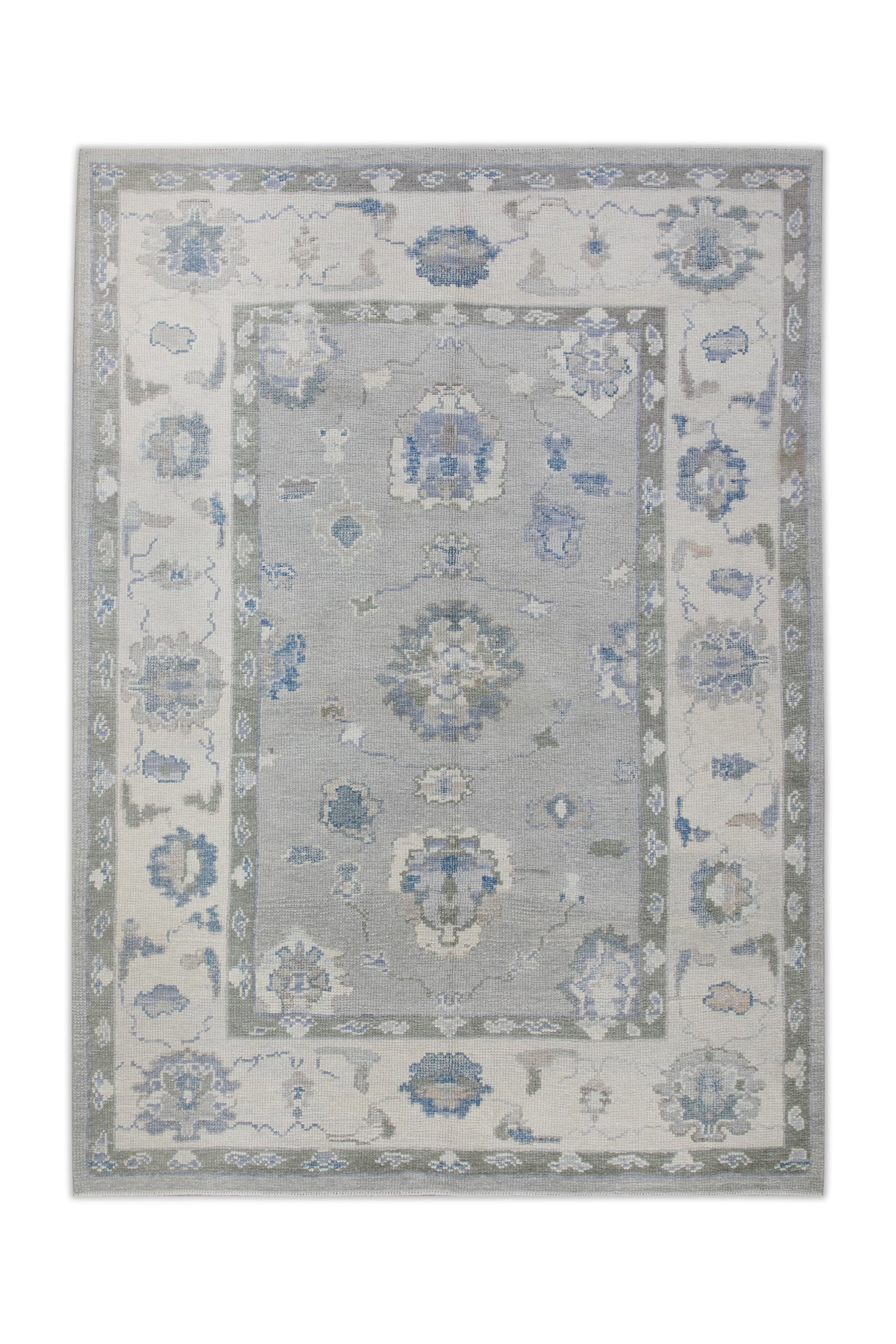 Turkish Oushak Rug 4'10" x 6'10" #11010