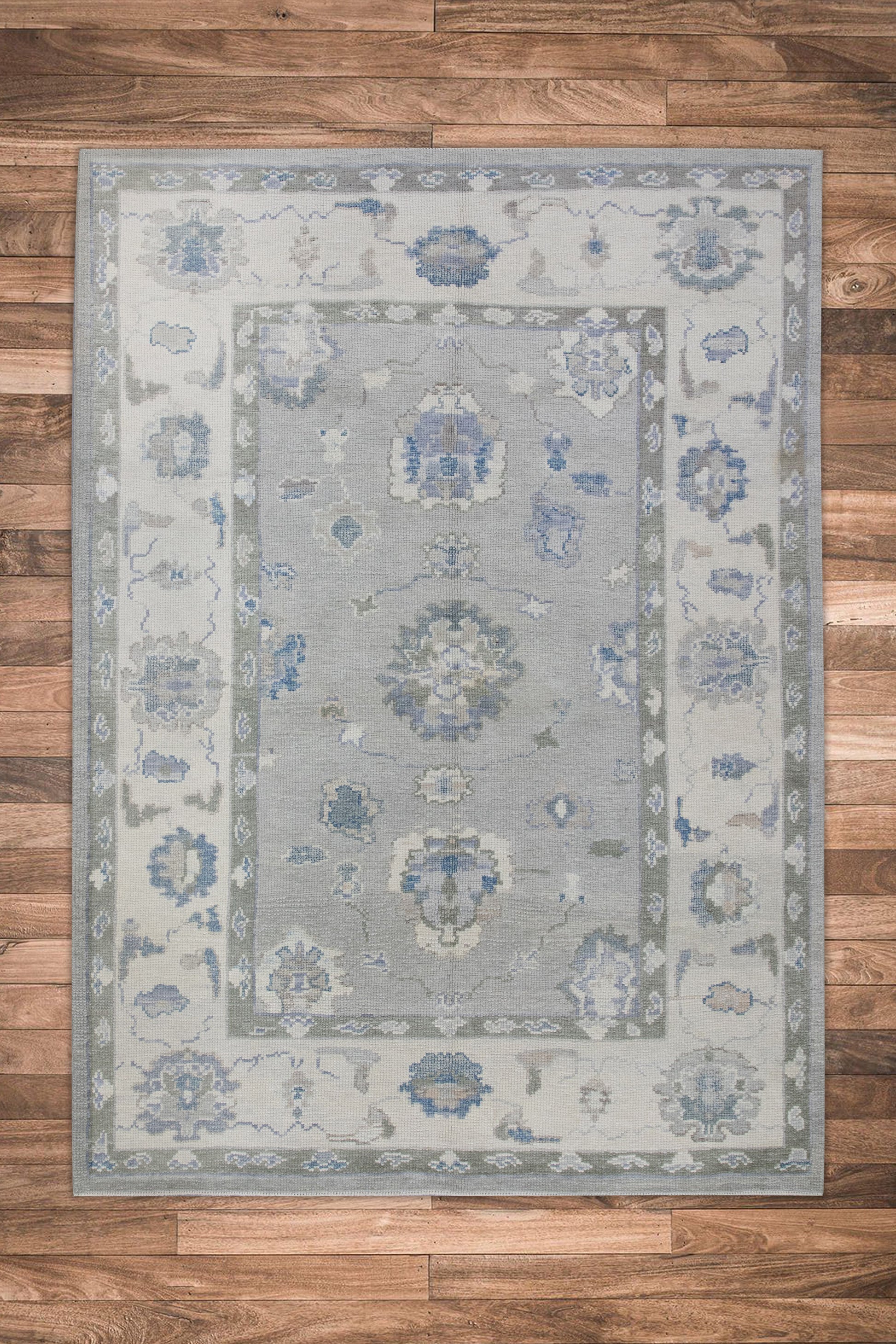 Turkish Oushak Rug 4'10" x 6'10" #11010