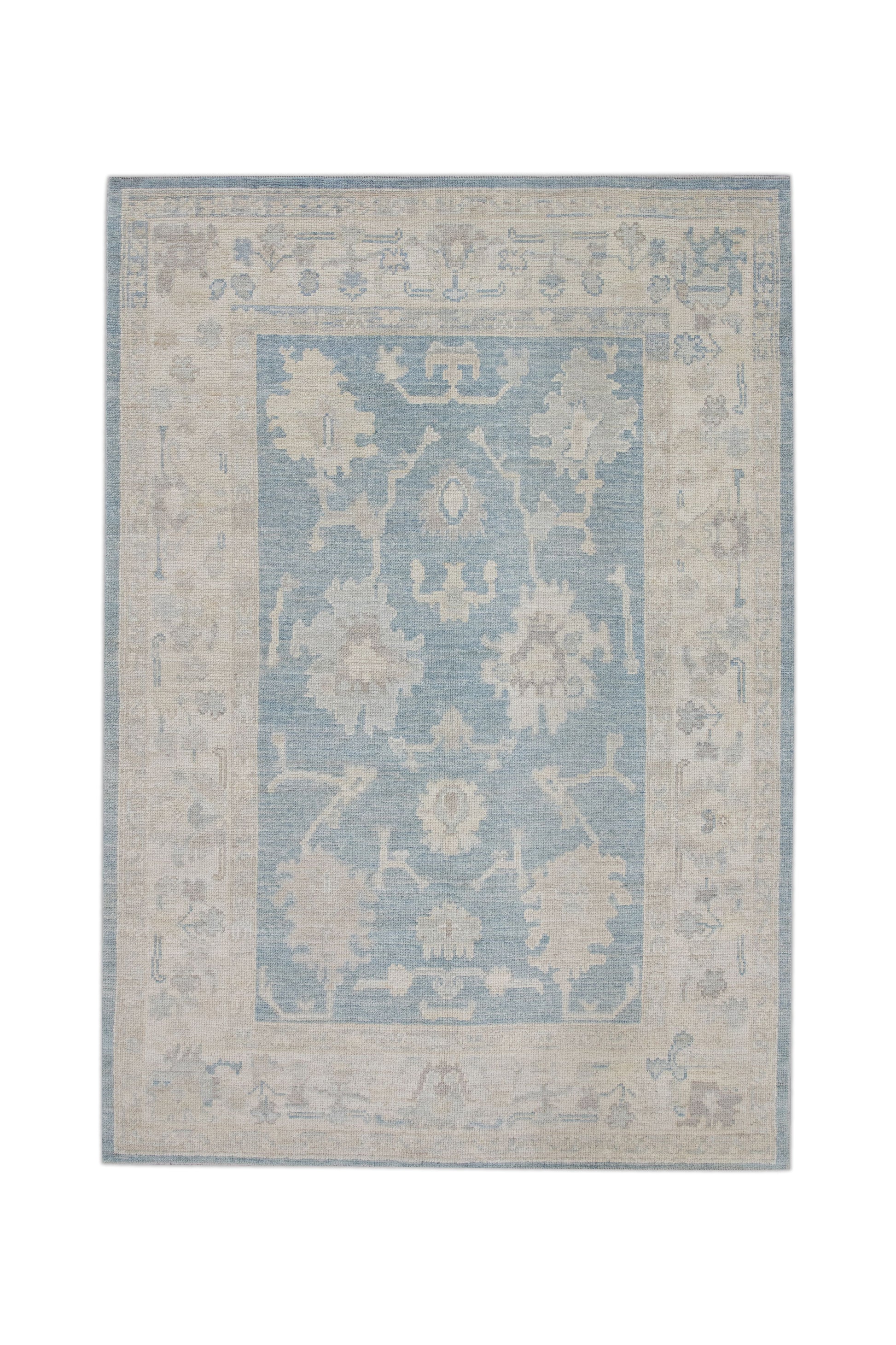 Turkish Oushak Rug 4'11" x 7'2" #10890