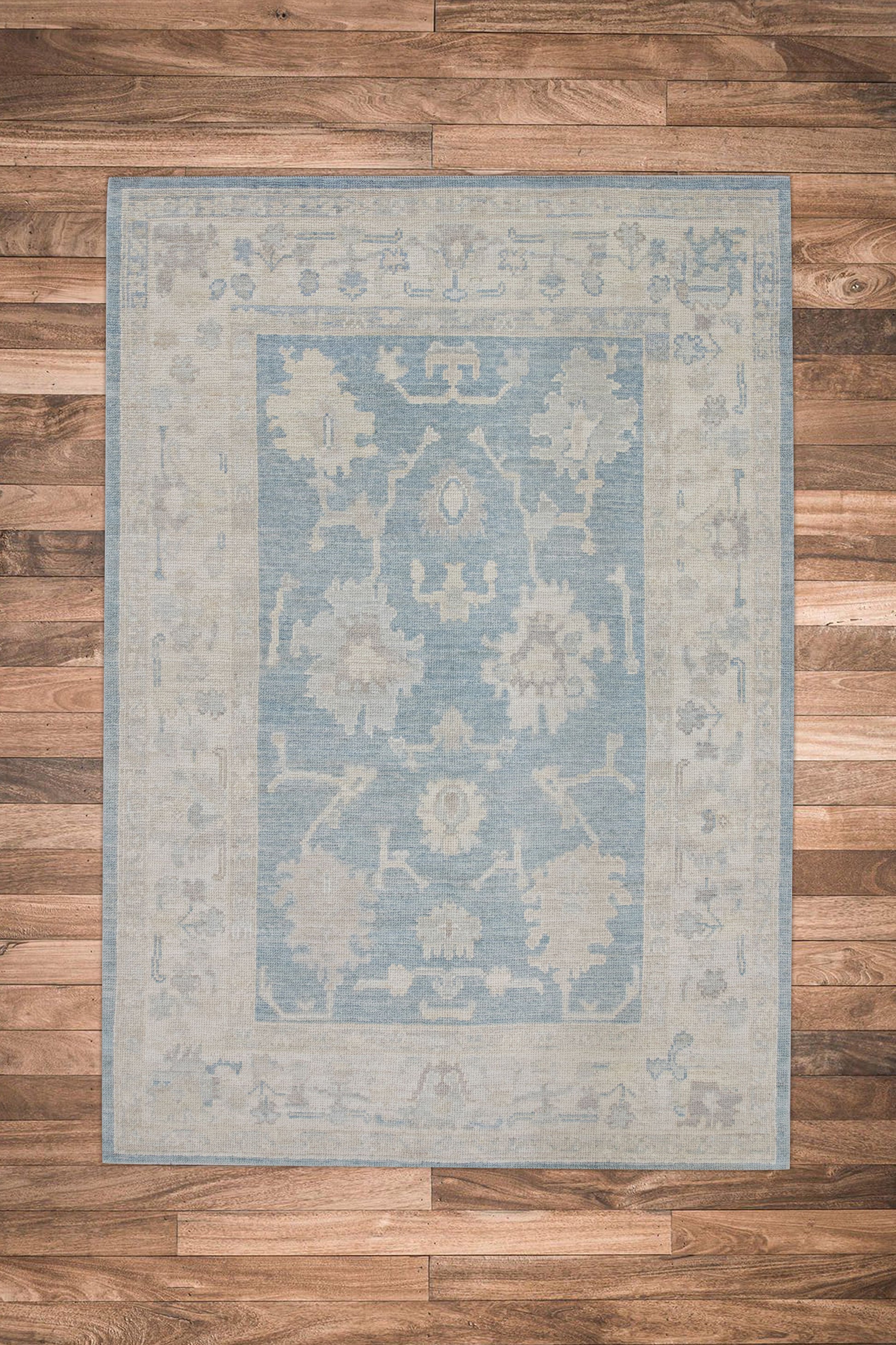 Turkish Oushak Rug 4'11" x 7'2" #10890