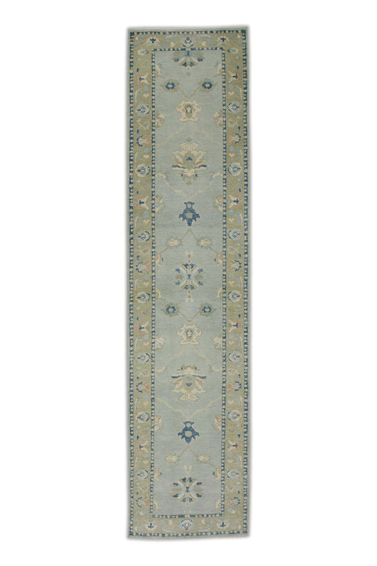 #8013 Turkish Oushak 2'11" x 13'