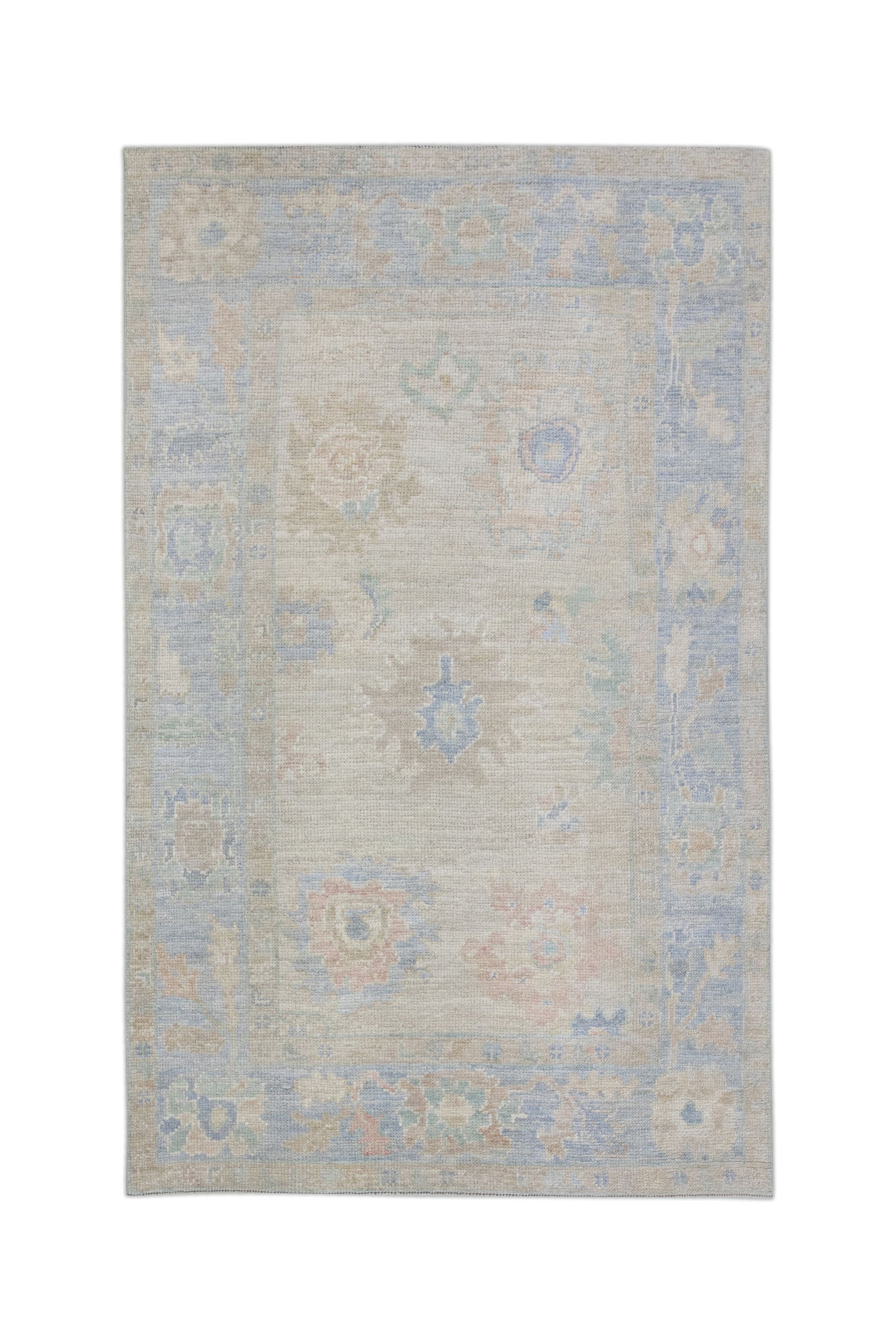 Turkish Oushak Rug 3'7" x 5'11" #11271