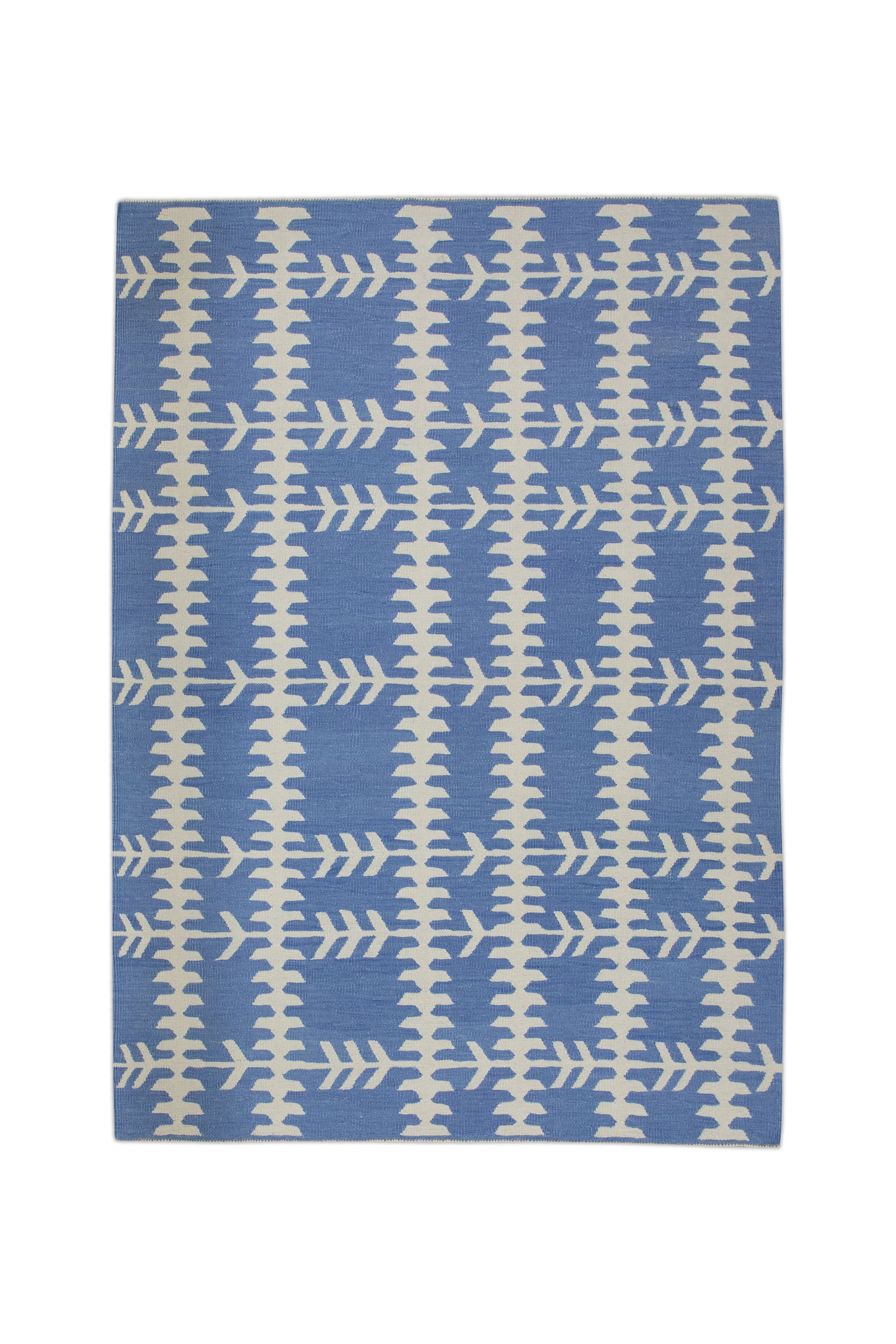 Oriental Flatweave Turkish Kilim 4'3" x 5'11" #10848