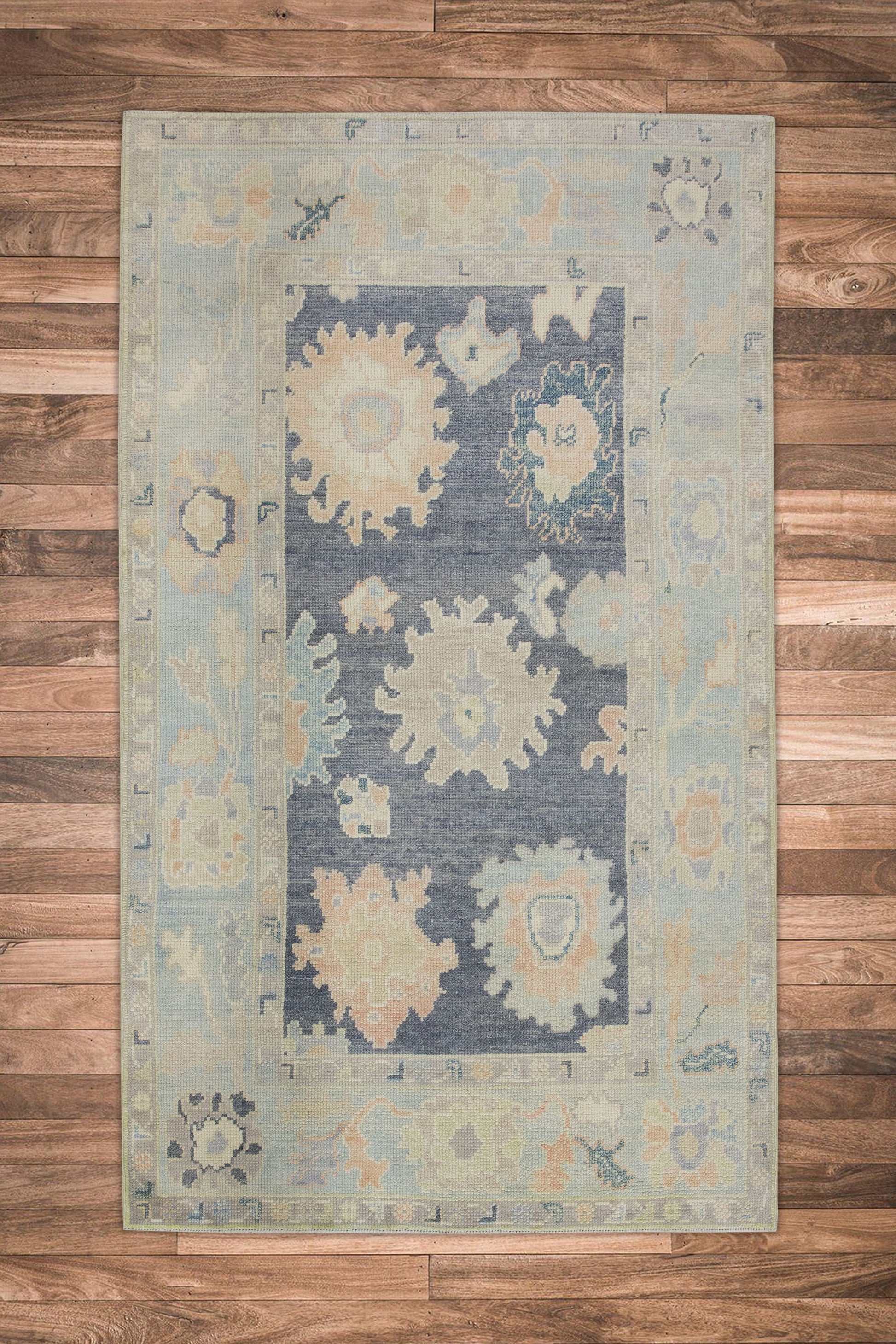 Turkish Oushak Rug 3'10" x 6'4" #10947