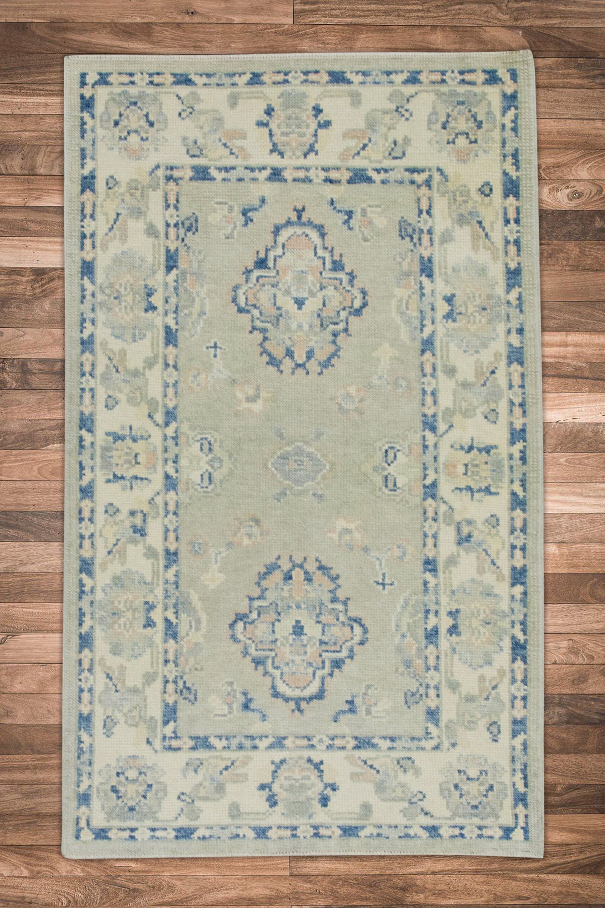 Turkish Oushak Rug 3' x 4'10" #8071
